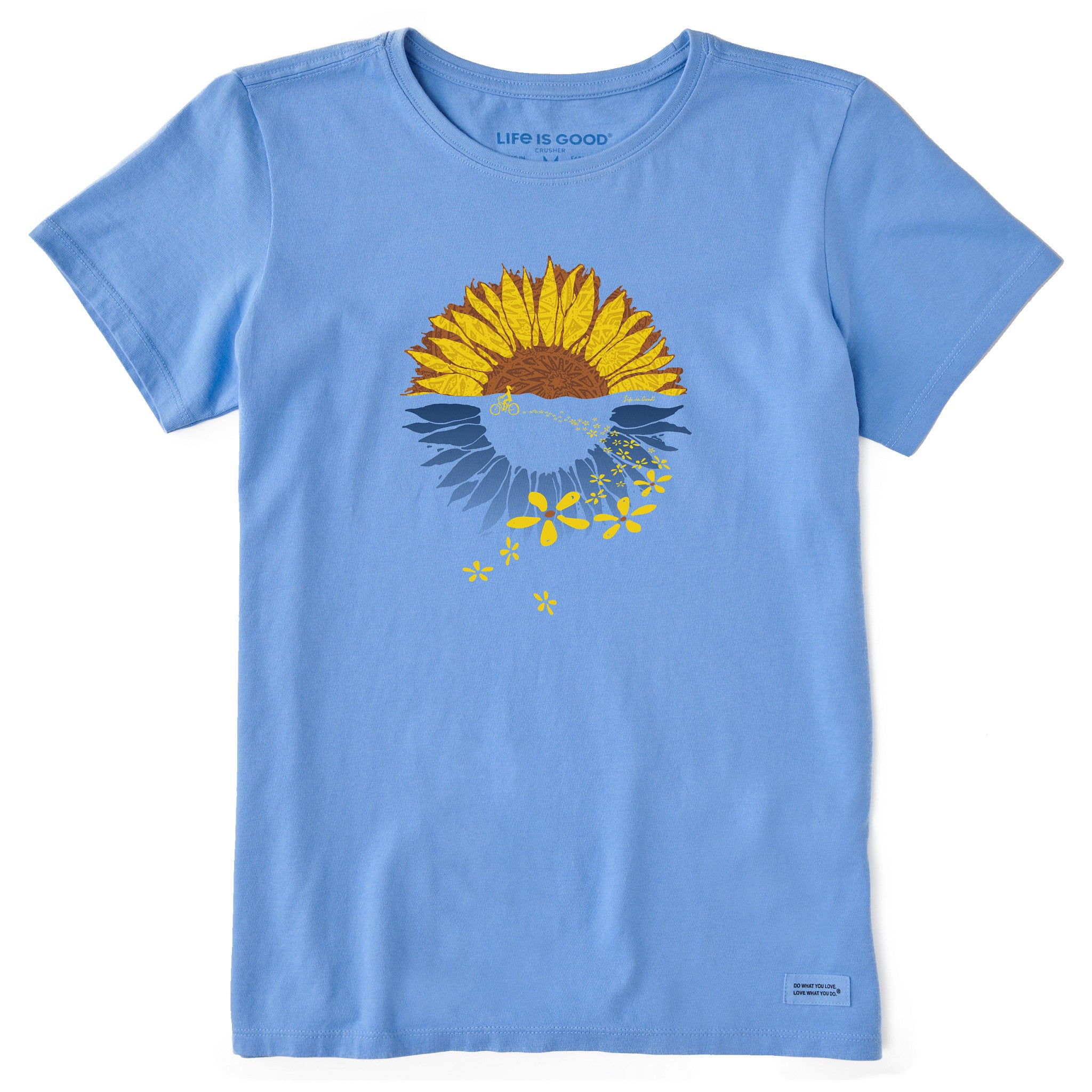 Women's Macro-Micro Sunflower Bike Ride Short Sleeve Tee | Shop