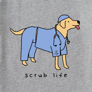 Product image for "Women's Scrub Life Dog Short Sleeve Crusher Tee" ||114309_2