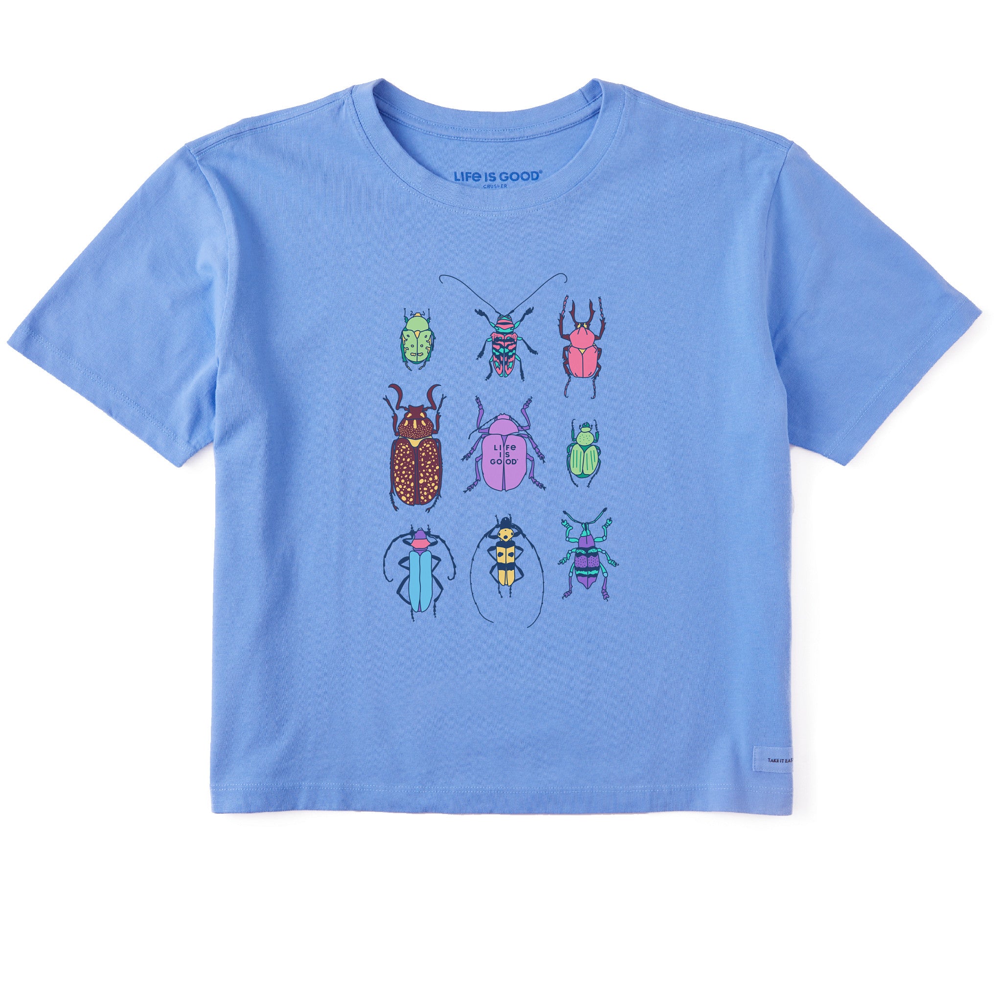 Women's Cool Bug Grid Short Sleeve Crusher Boxy Tee | Shop Life is