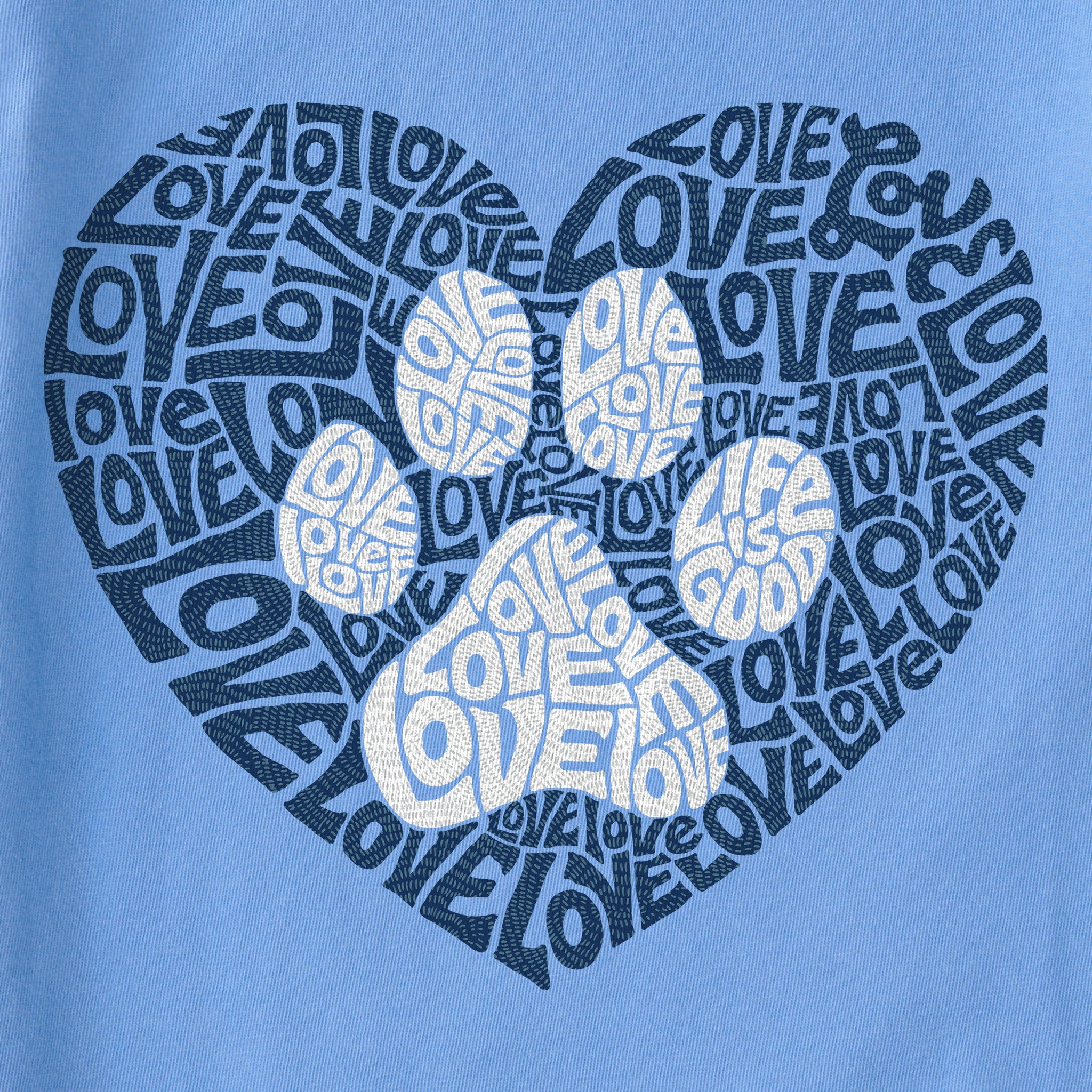★WAIKEI★ Dog is love star graphic short sleeve t-shirt pin Dog is love star graphic half sleeve tshirts WHITE - waikei