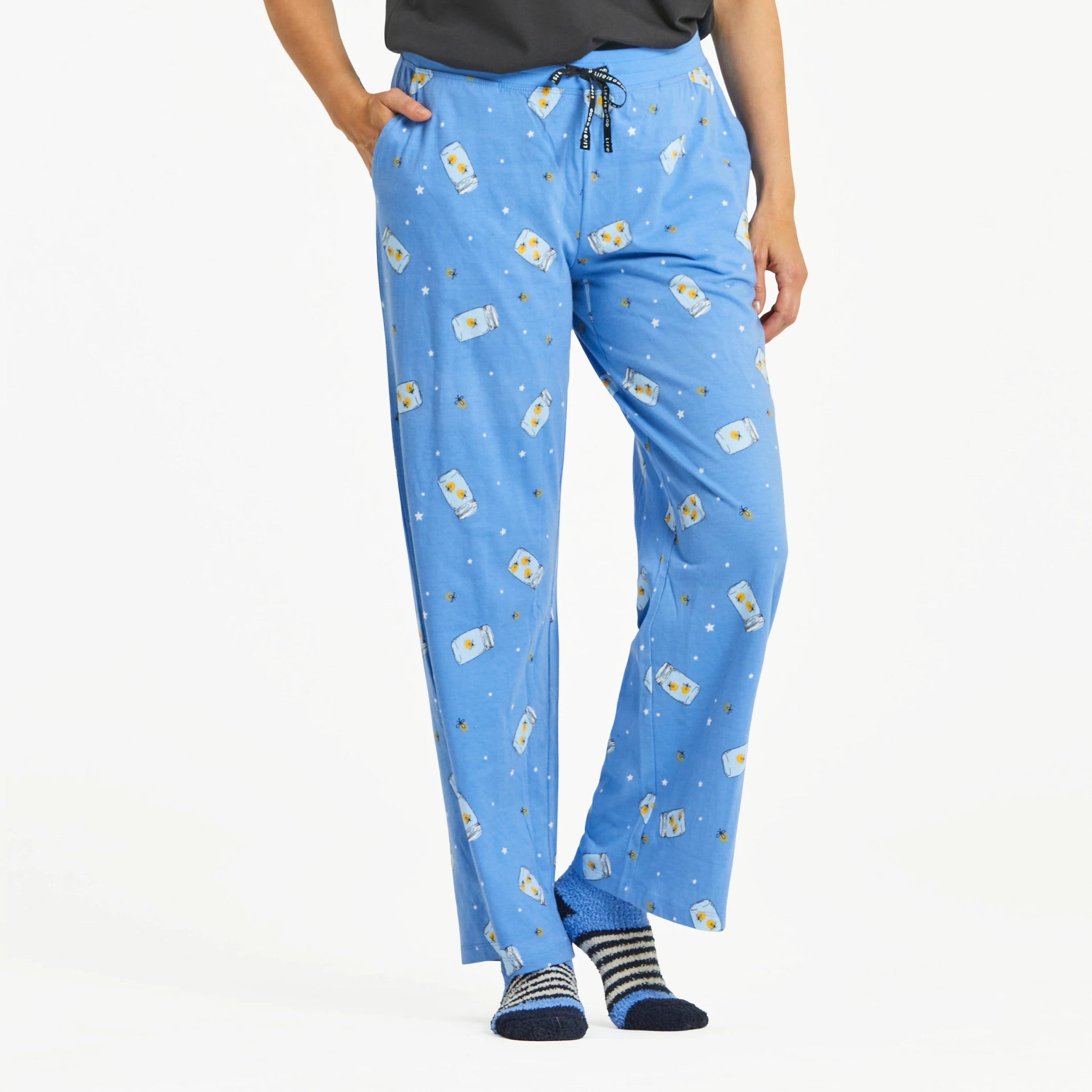 Women's Firefly Jar Pattern Snuggle Up Sleep Pant Shop Life is Good