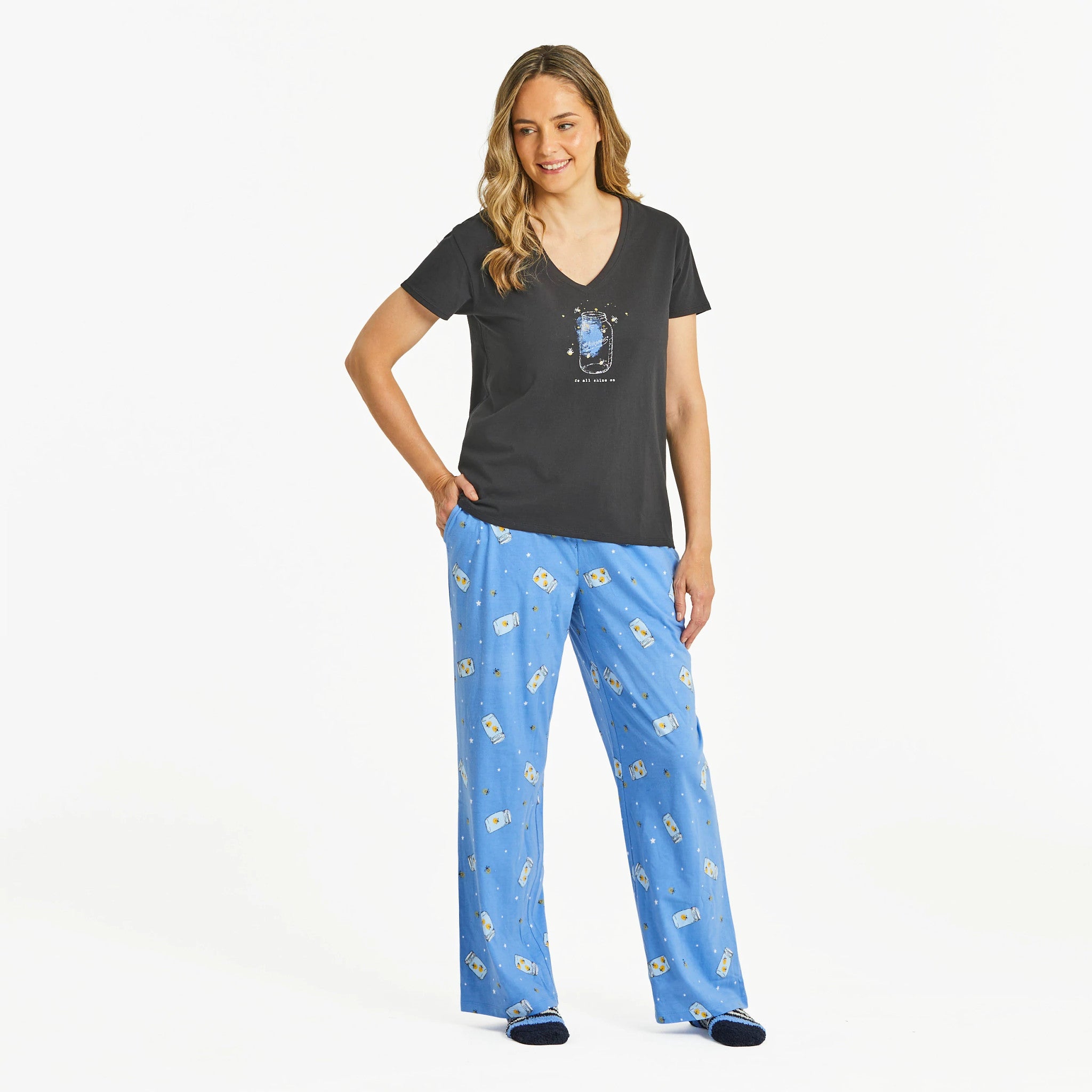 Women's Firefly Jar Pattern Snuggle Up Sleep Pant | Shop Life is Good