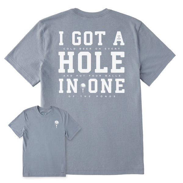 Men's I Got a Hole in One Short Sleeve Crusher Tee | Shop Life is Good
