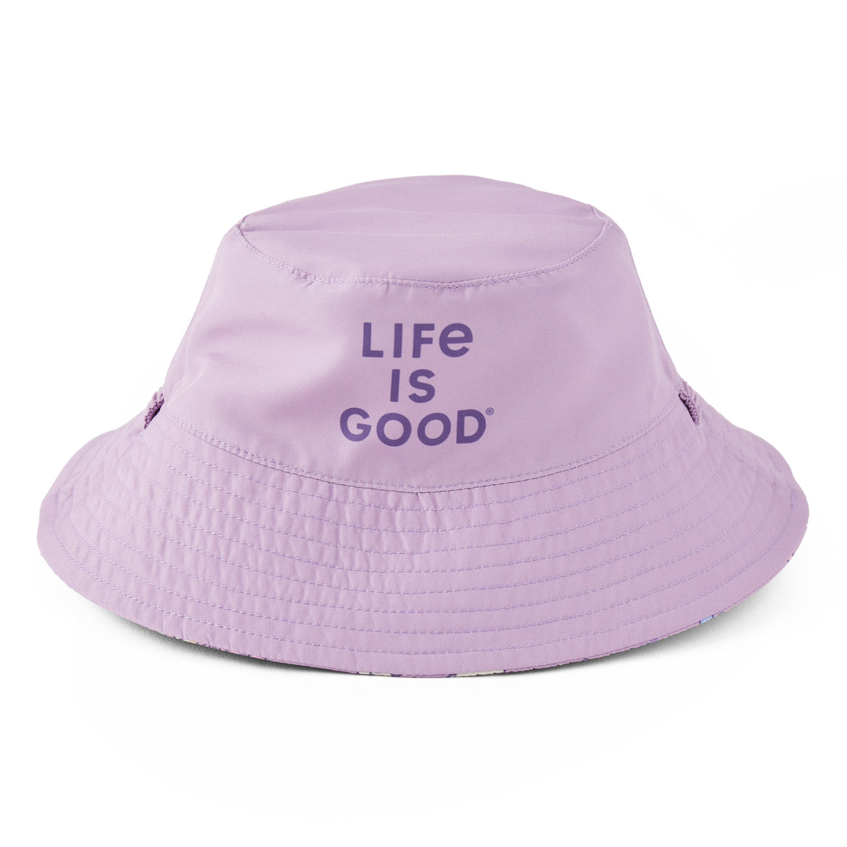 Faithfull the Brand Pastel Floral Bucket Hat in Yellow, Pink, Lavender Pink Ditsy Floral Girls Sun Bucket Hat 6m-10 - Shade Critters main image 4