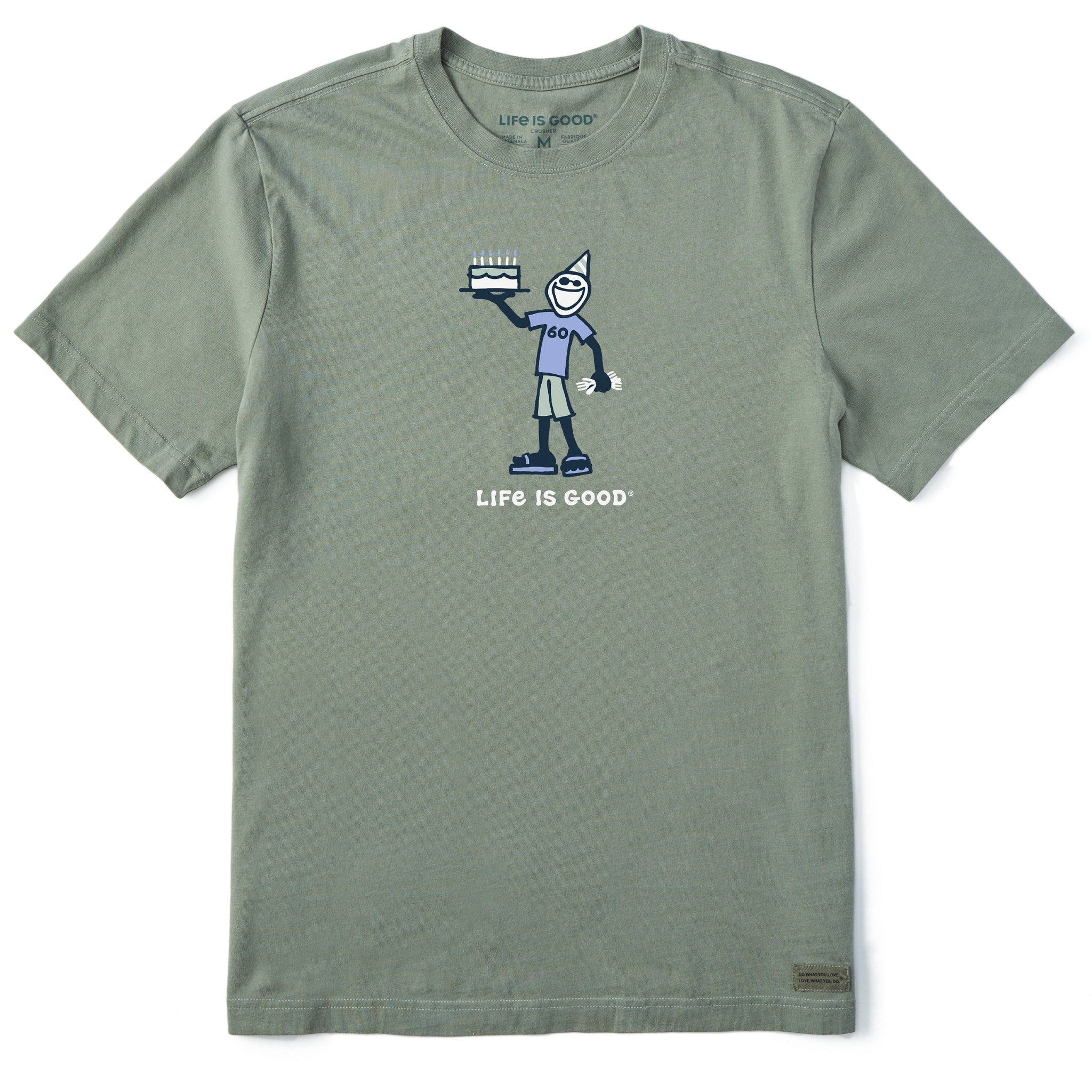Men's Vintage Jake 60th Birthday Short Sleeve Crusher Tee | Shop
