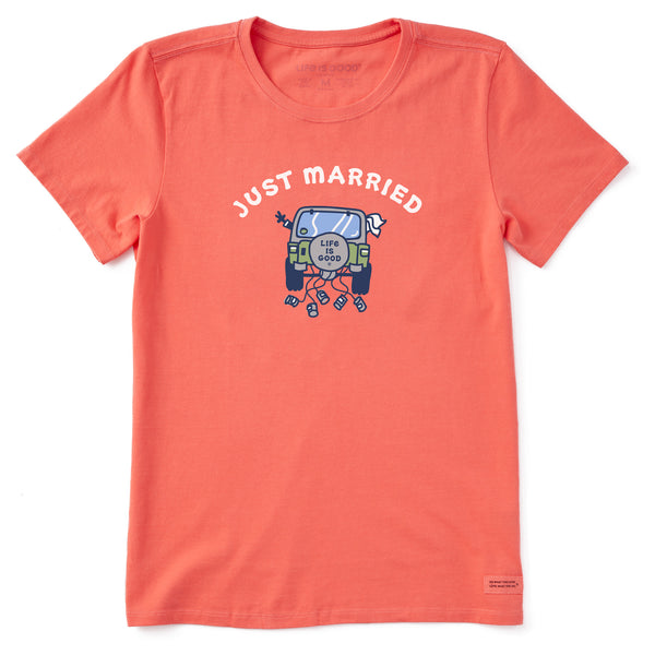 Women's Just Married ATV Short Sleeve Crusher Tee | Shop Life is Good