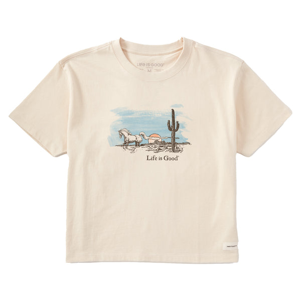 Beopjesk Women's Cactus Graphic T-Shirt - Cute Short Sleeve Summer Tee With Bella Design