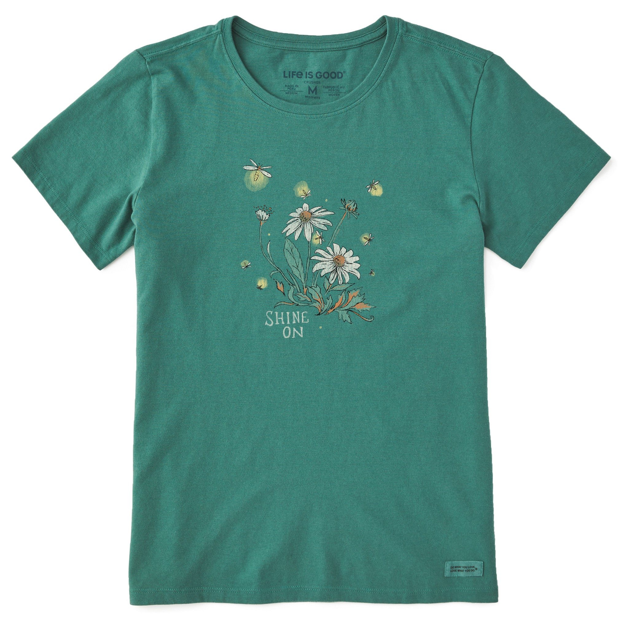 Product image for "Women's Dreamy Shine On Daisies Short Sleeve Crusher Tee" ||119439_1