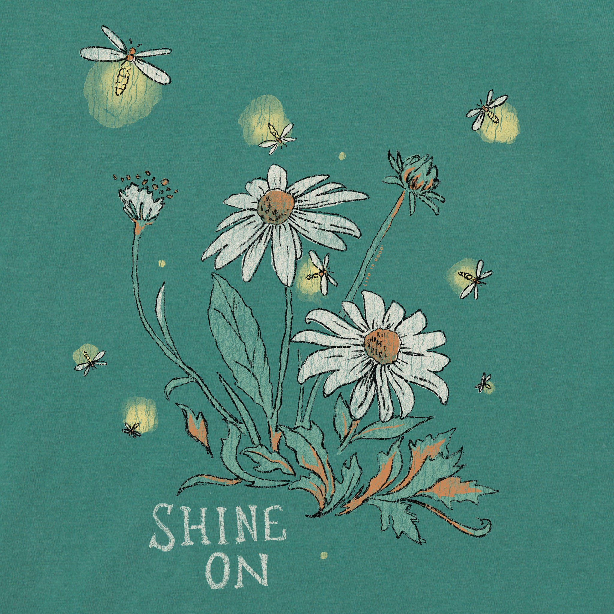 Product image for "Women's Dreamy Shine On Daisies Short Sleeve Crusher Tee" ||119439_2