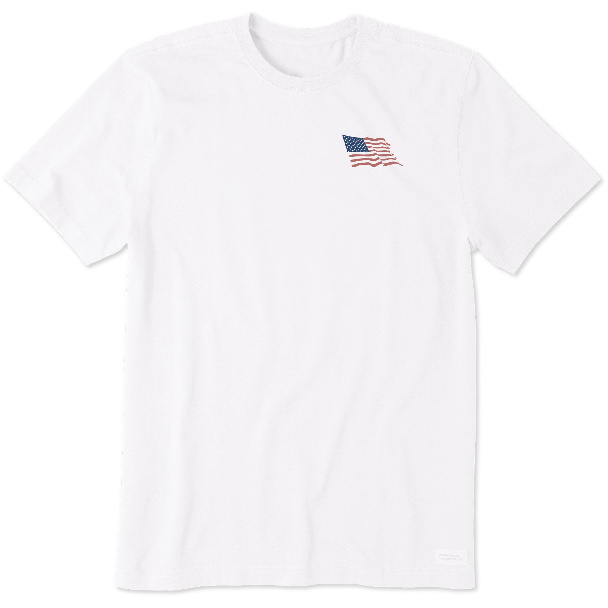 Men's Waving Flag Short Sleeve Crusher Tee | Shop Life is Good