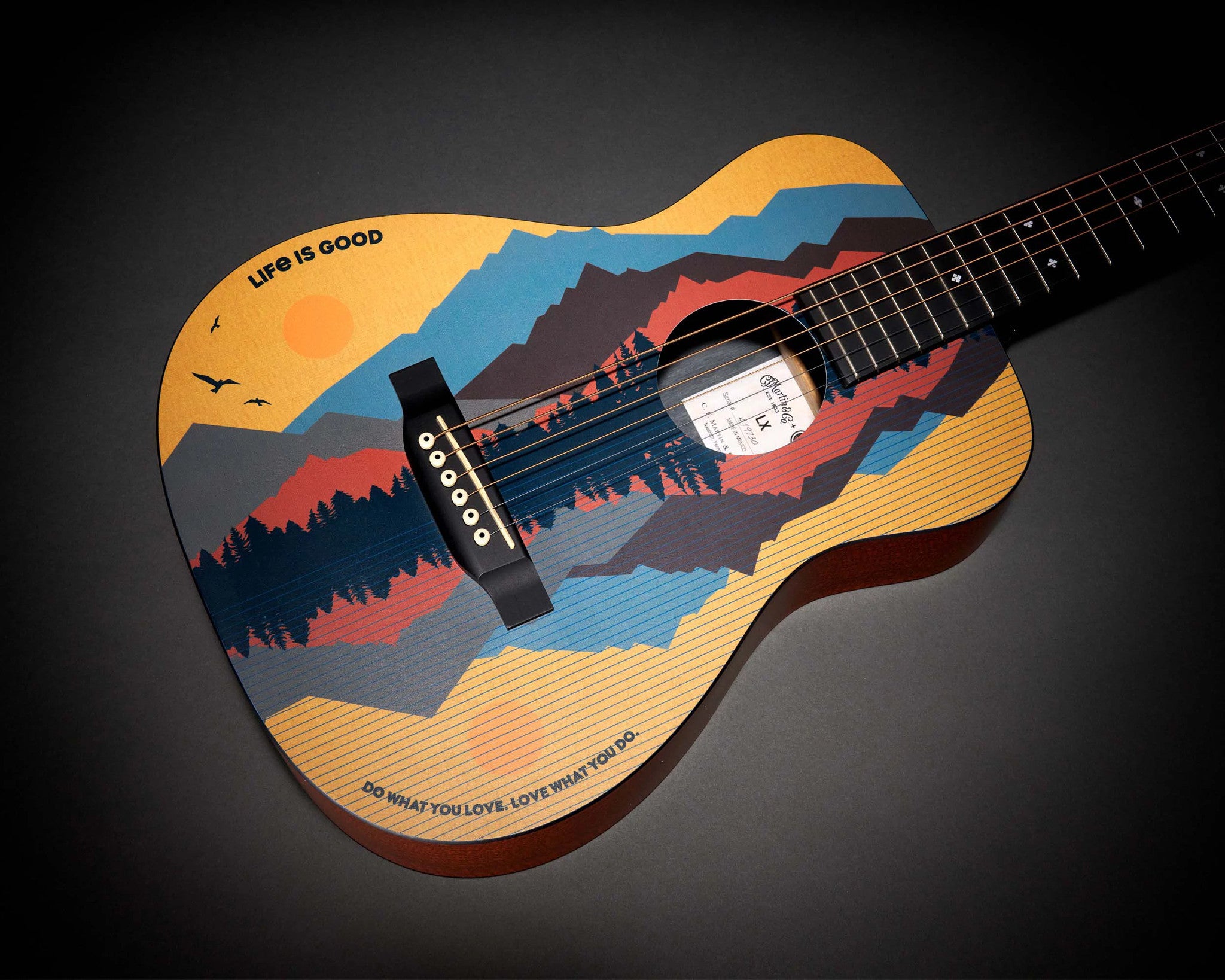 Martin Guitar x Life is Good Mountain Landscape LX1 Acoustic