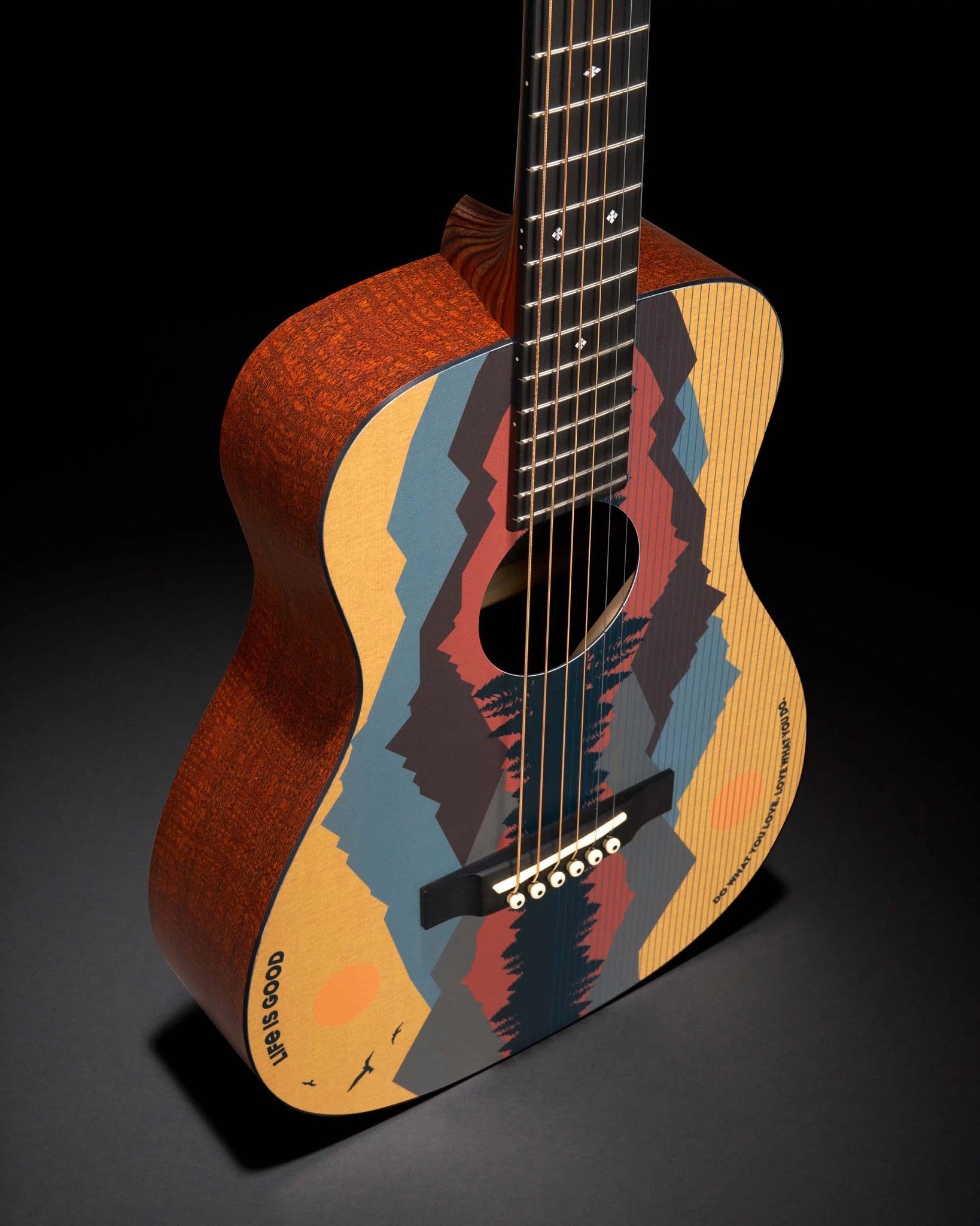 Martin Guitar x Life is Good Mountain Landscape LX1 Acoustic