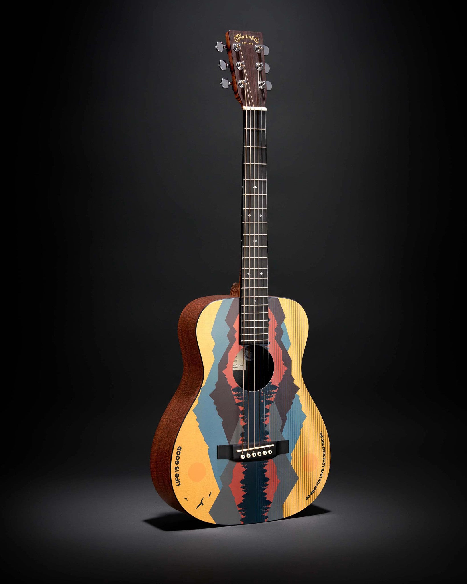 Martin Guitar x Life is Good Mountain Landscape LX1 Acoustic