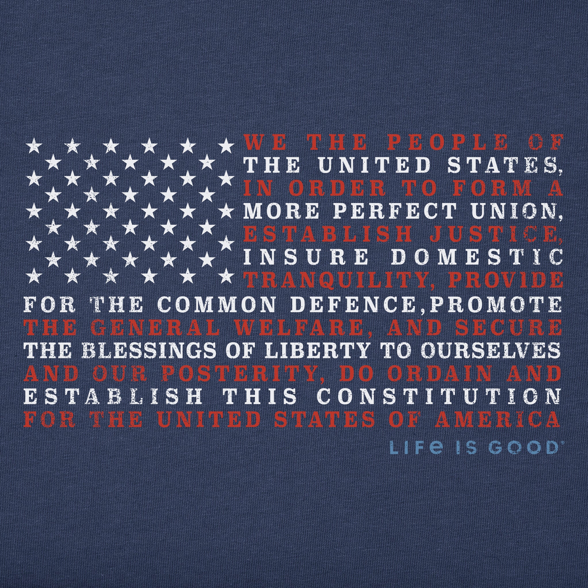 Product image for "Men's Constitution Flag Short Sleeve Tee" ||122082_2