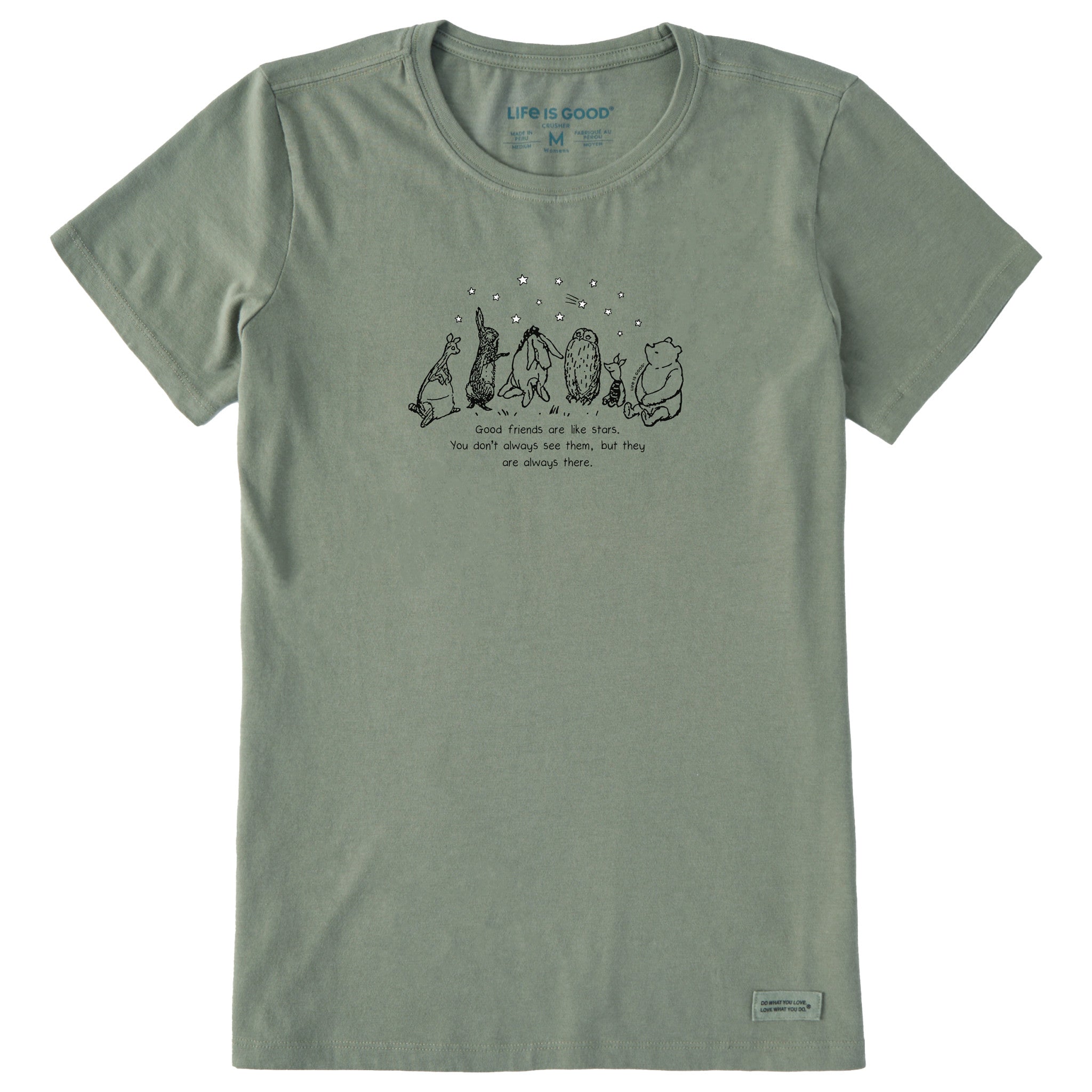 Product image for "Women's Friends are Like Stars Winnie Short Sleeve Crusher Tee" ||123236_1