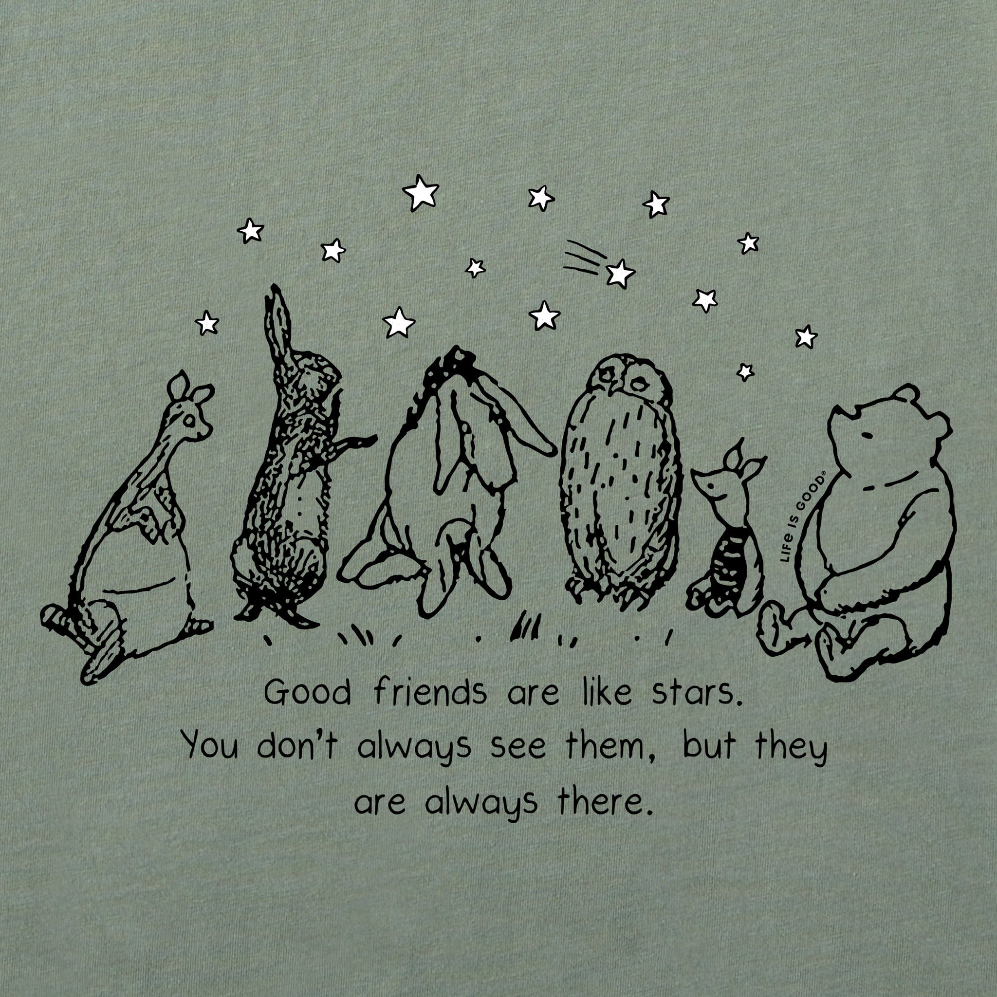 Product image for "Women's Friends are Like Stars Winnie Short Sleeve Crusher Tee" ||123236_2