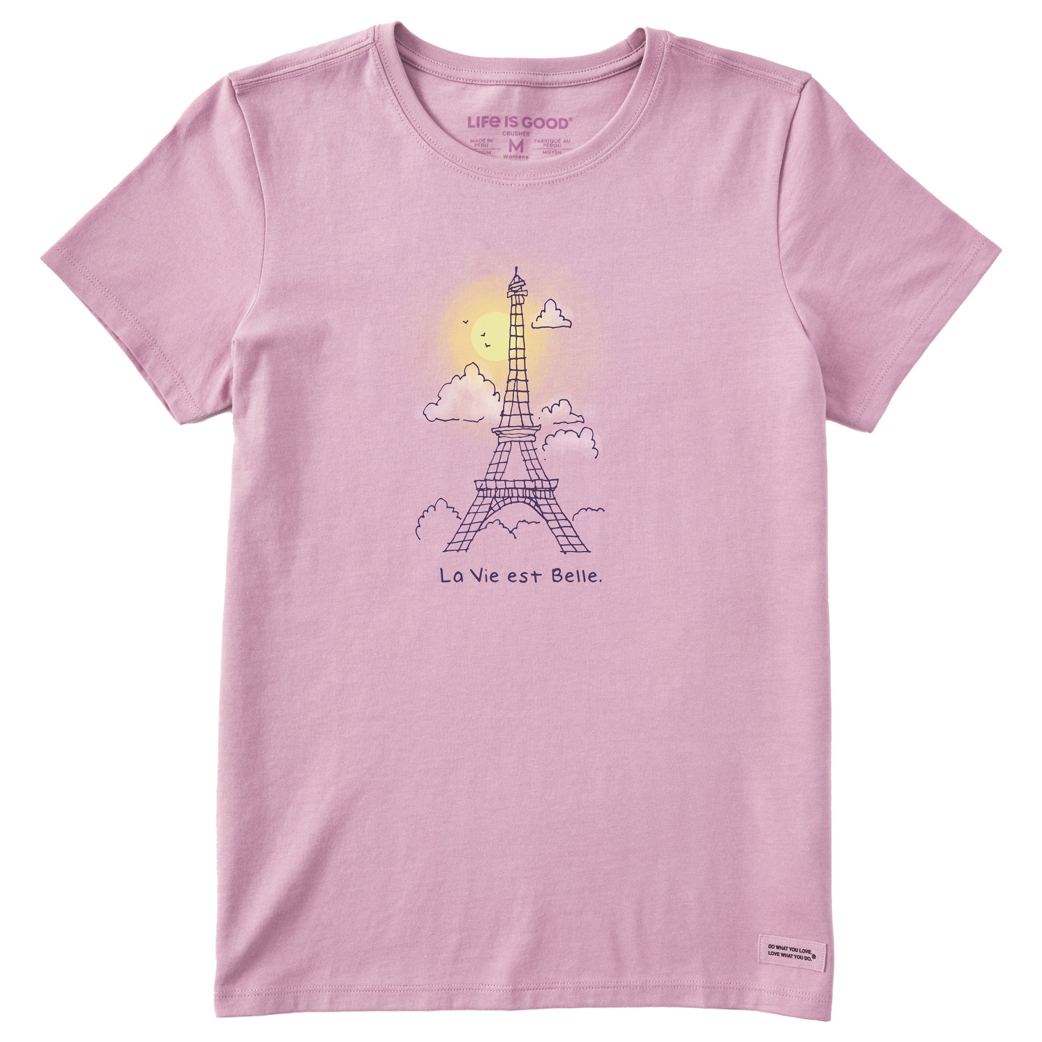 Women's La Vie Est Belle Eiffel Tower Short Sleeve Tee | Shop Life