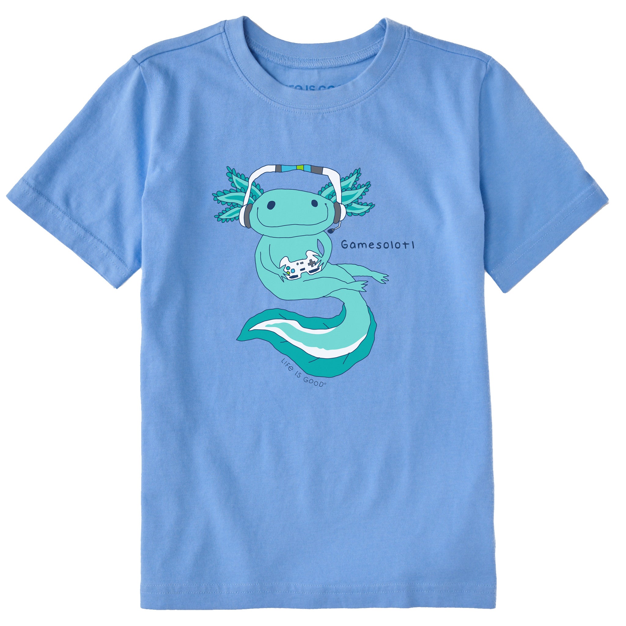 Kids Gamesolotl Short Sleeve Crusher Tee | Shop Life is Good