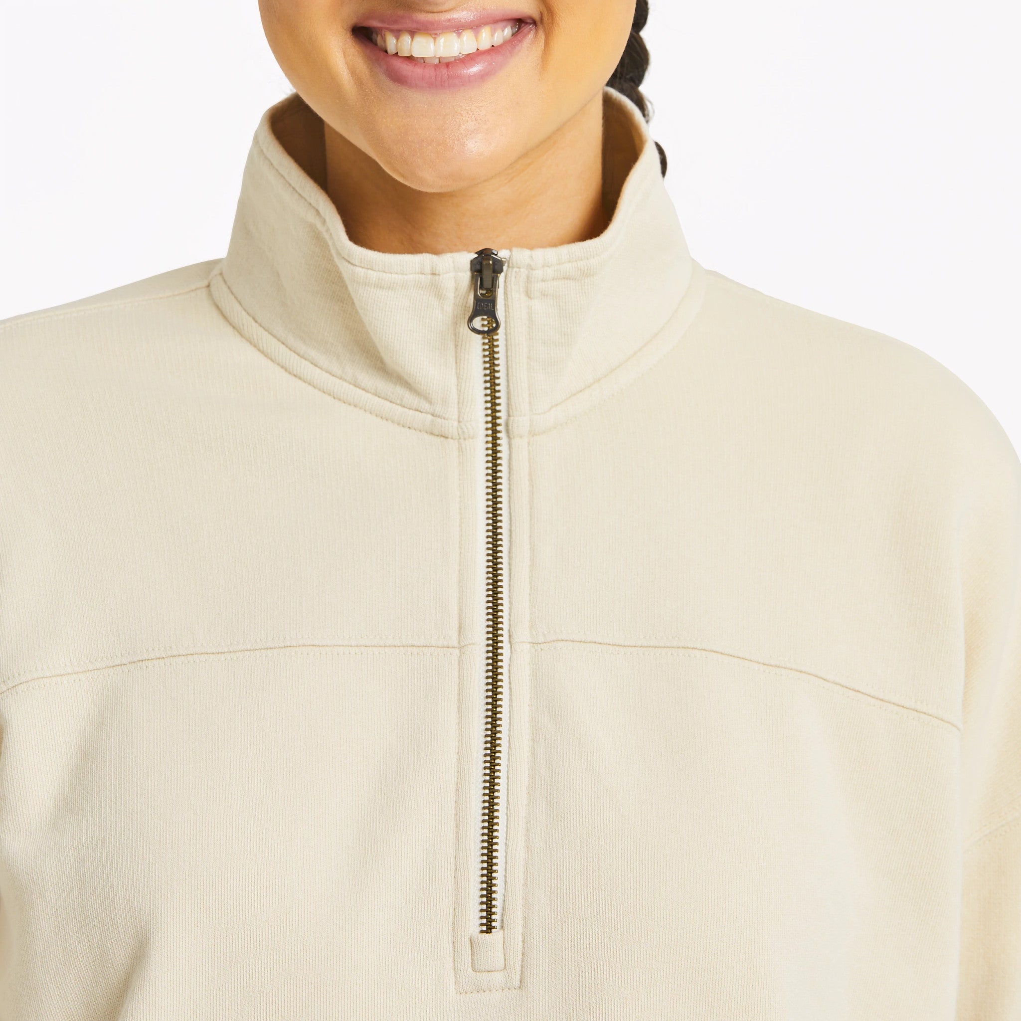 ＊terryページ＊ Women's Solid French Terry Boxy Quarter Zip | Shop Life is Good