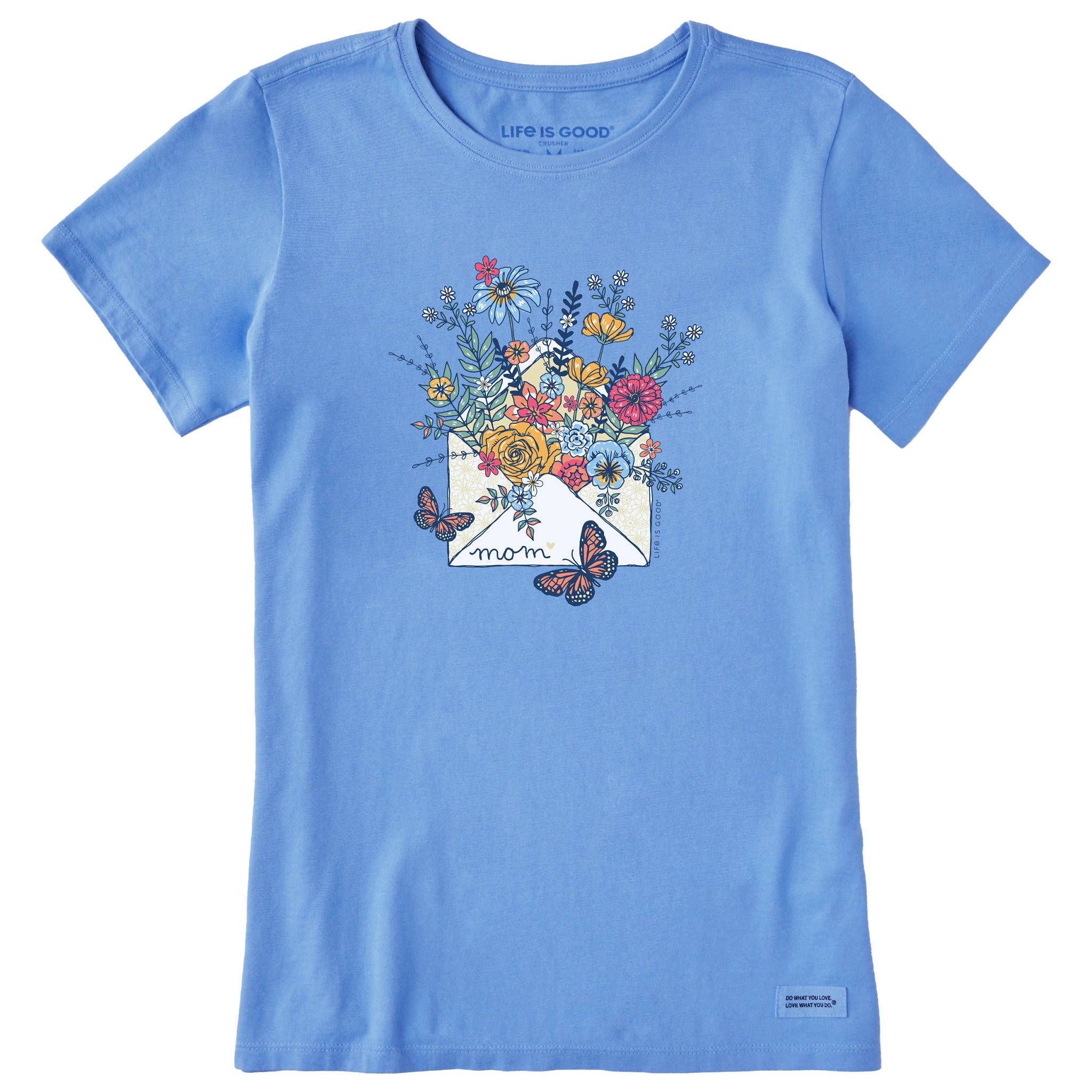 Women's Mom Floral Envelope Short Sleeve Crusher Tee | Shop Life