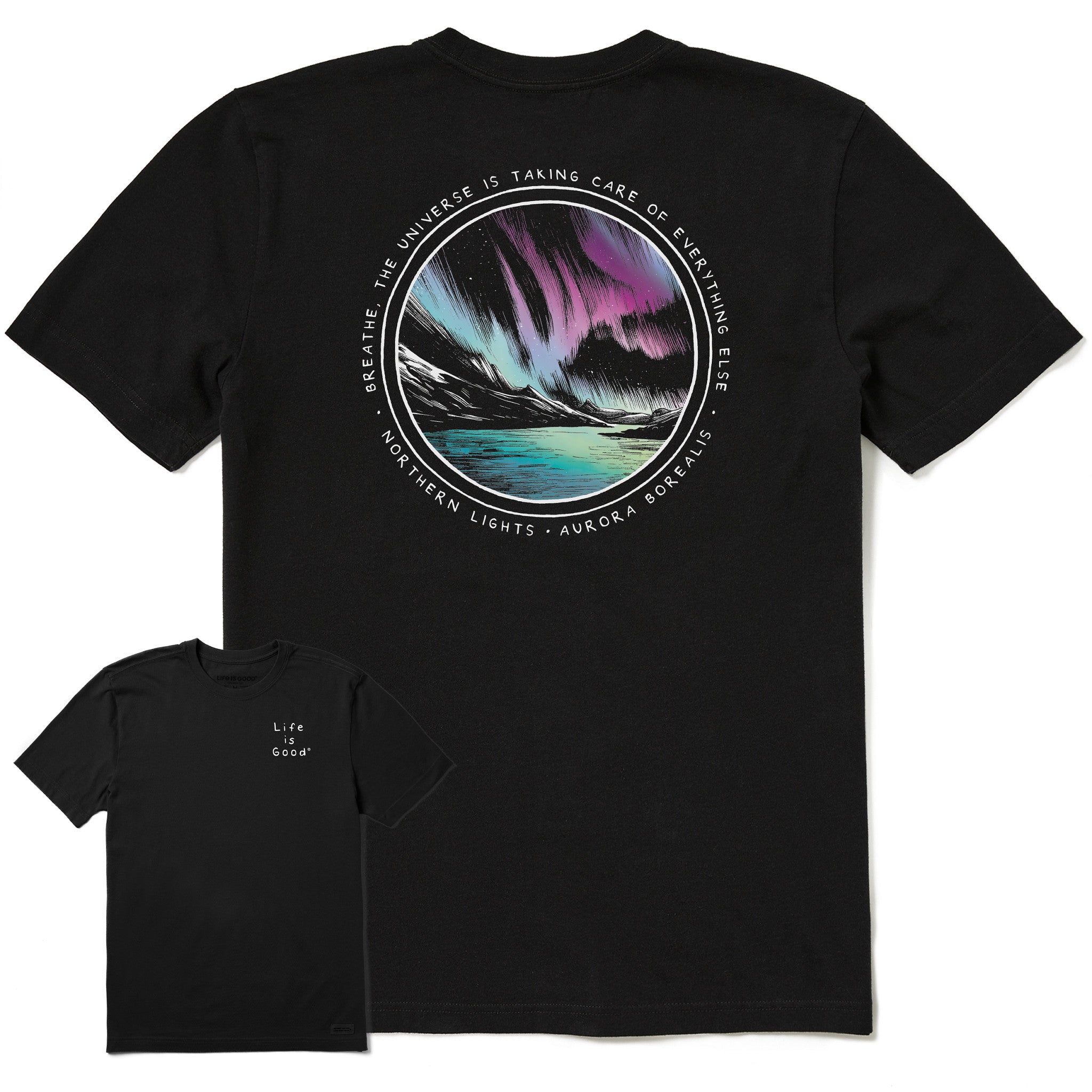 Men's Northern Lights Aurora Borealis Short Sleeve Tee | Shop Life