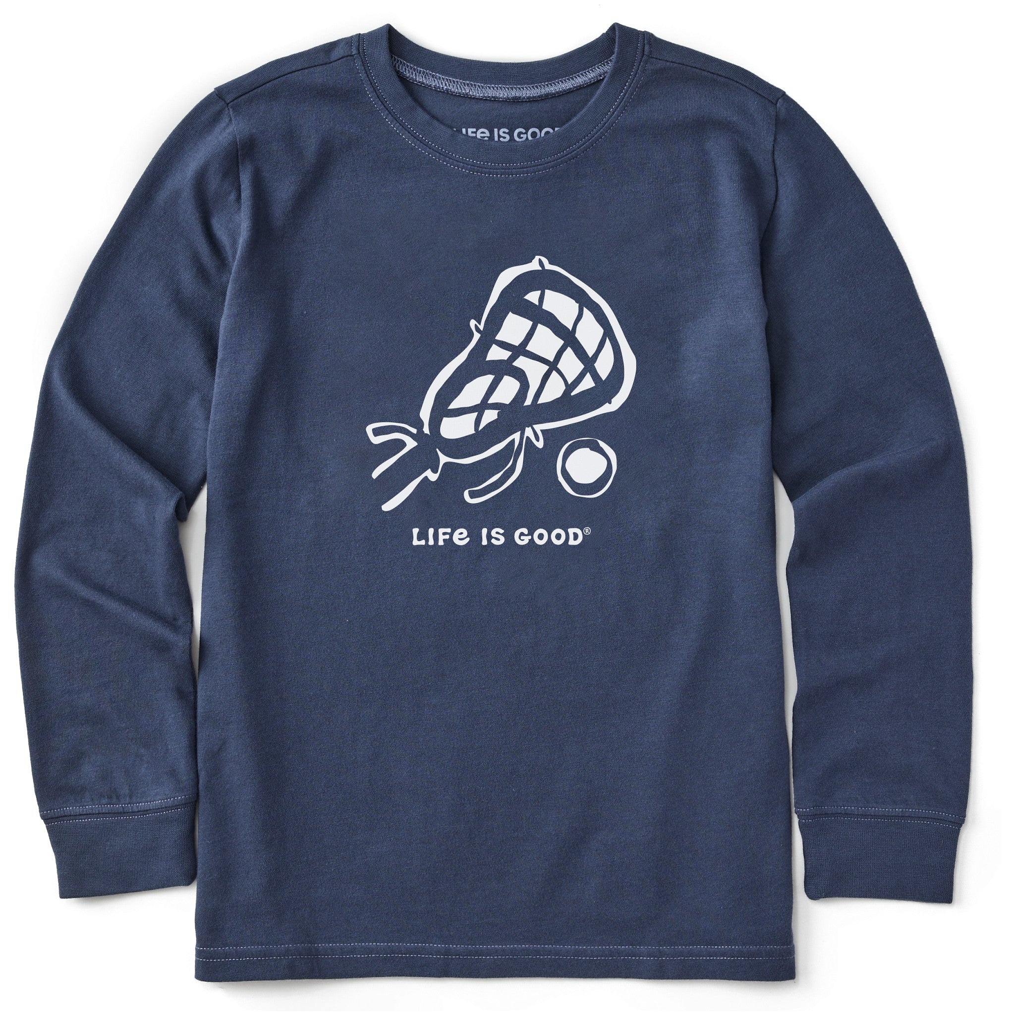 Kids Lacrosse Long Sleeve Crusher Tee | Shop Life is Good