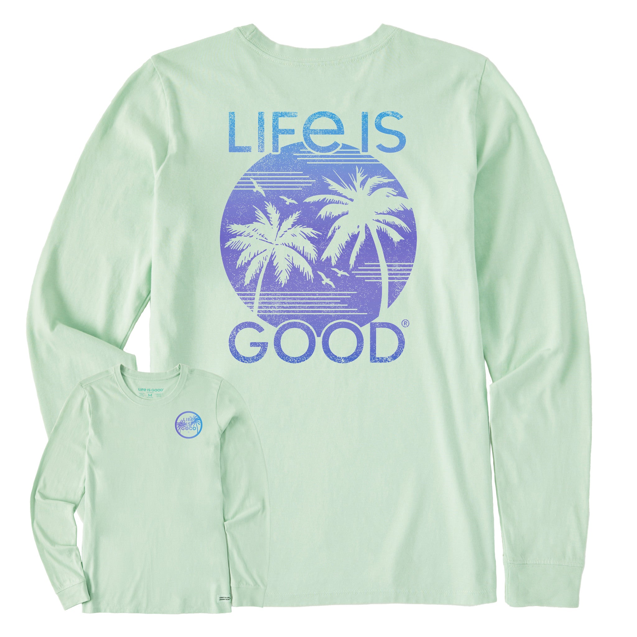 Product image for "Women's Retro Palms Long Sleeve Tee" ||126104_1