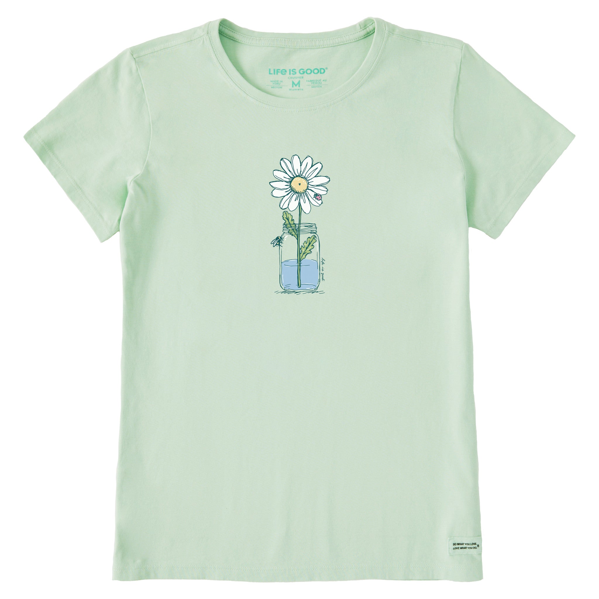 Life is Good Women's Loose Fall Flowers Short Sleeve Crusher T-Shirt in Life is Good Women's Loose Fall Flowers Short Sleeve Crusher T-Shirt in