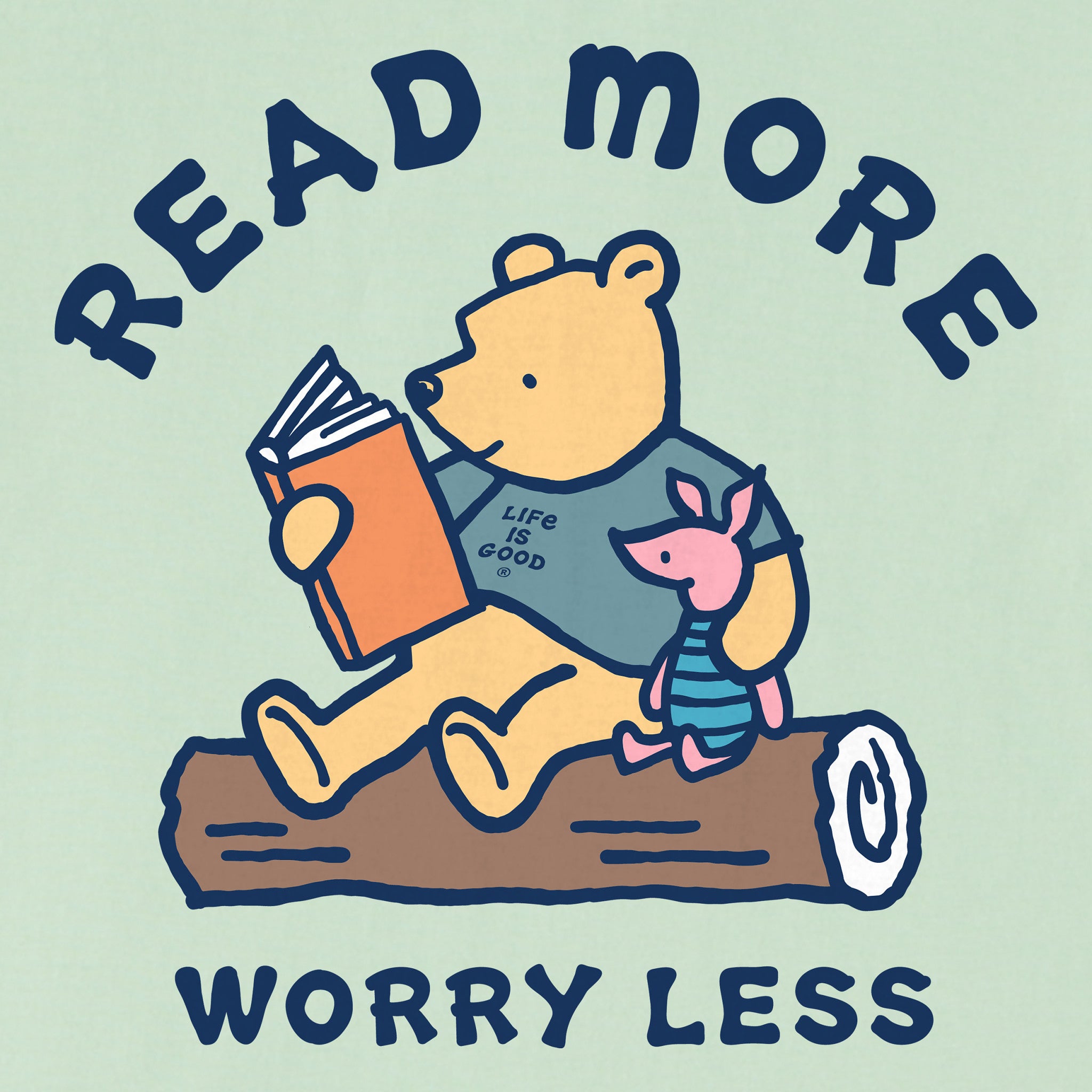 LESS IS GOODさん専用 Women's Winnie Read More Worry Less Short Sleeve Crusher Tee