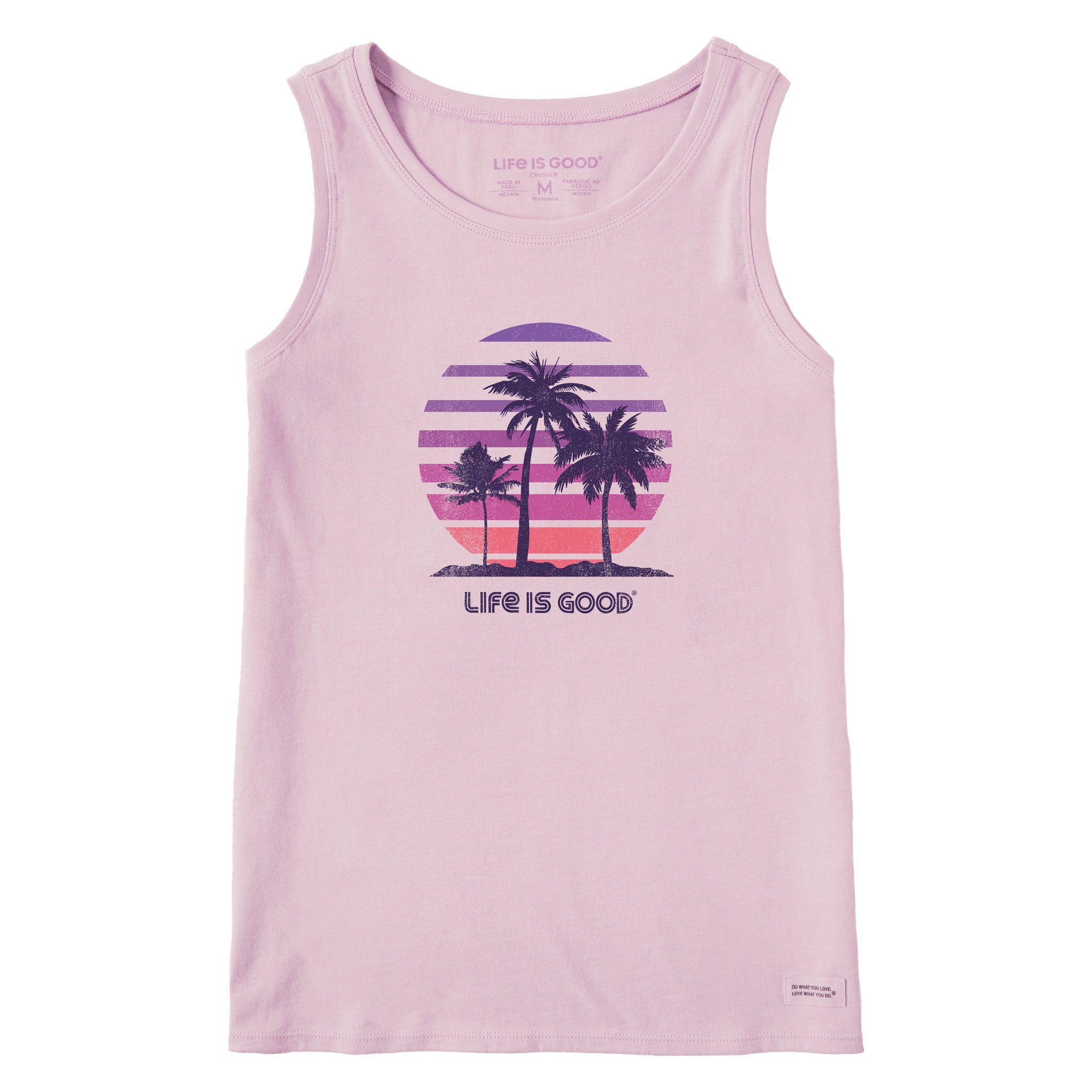 Product image for "Women's 70's Retro Sun Palms Crusher Tank" ||126608_1