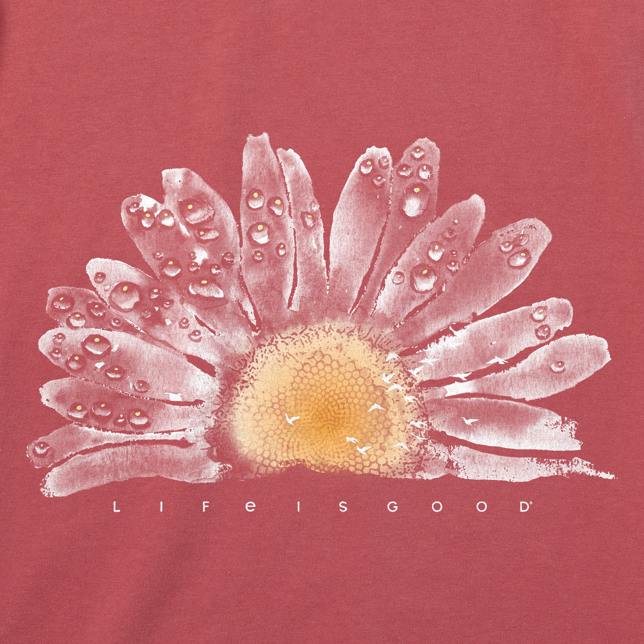 ライフイズグッド レディース シャツ トップス Watercolor Tropical Fish Long Sleeve Crusher Vee