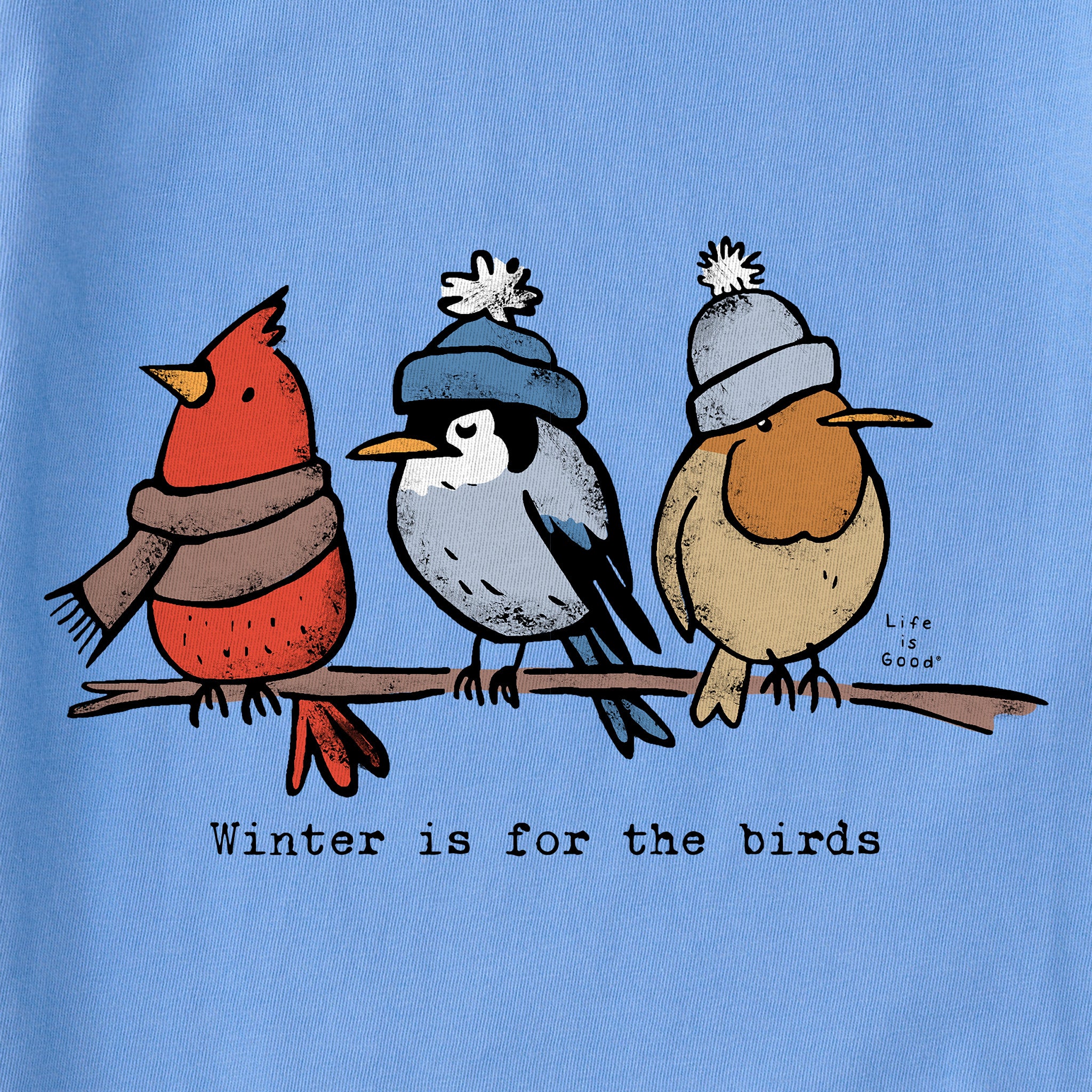 Women's Shady Winter is for the Birds Long Sleeve Crusher Tee