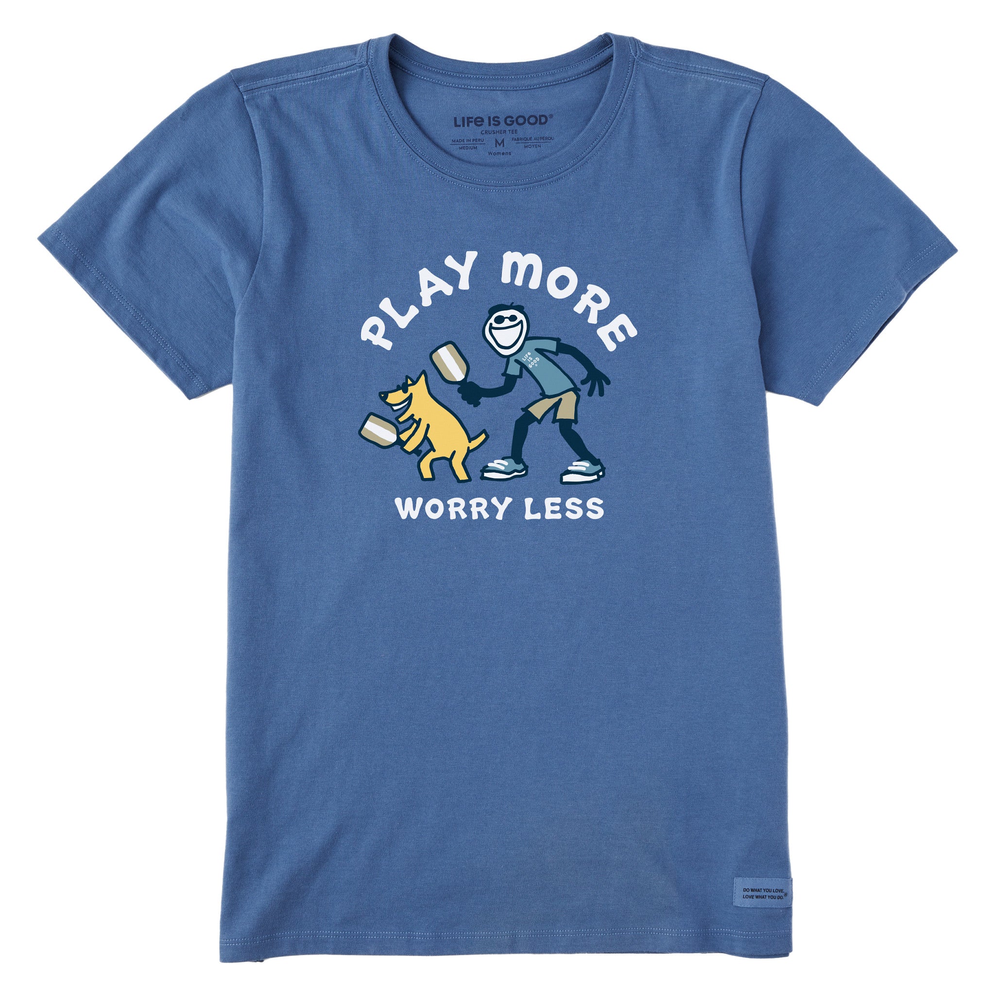 ルー大柴のLIFE IS ONCE Women's Jake & Rocket Play Pickleball Short Sleeve Tee | Shop Life