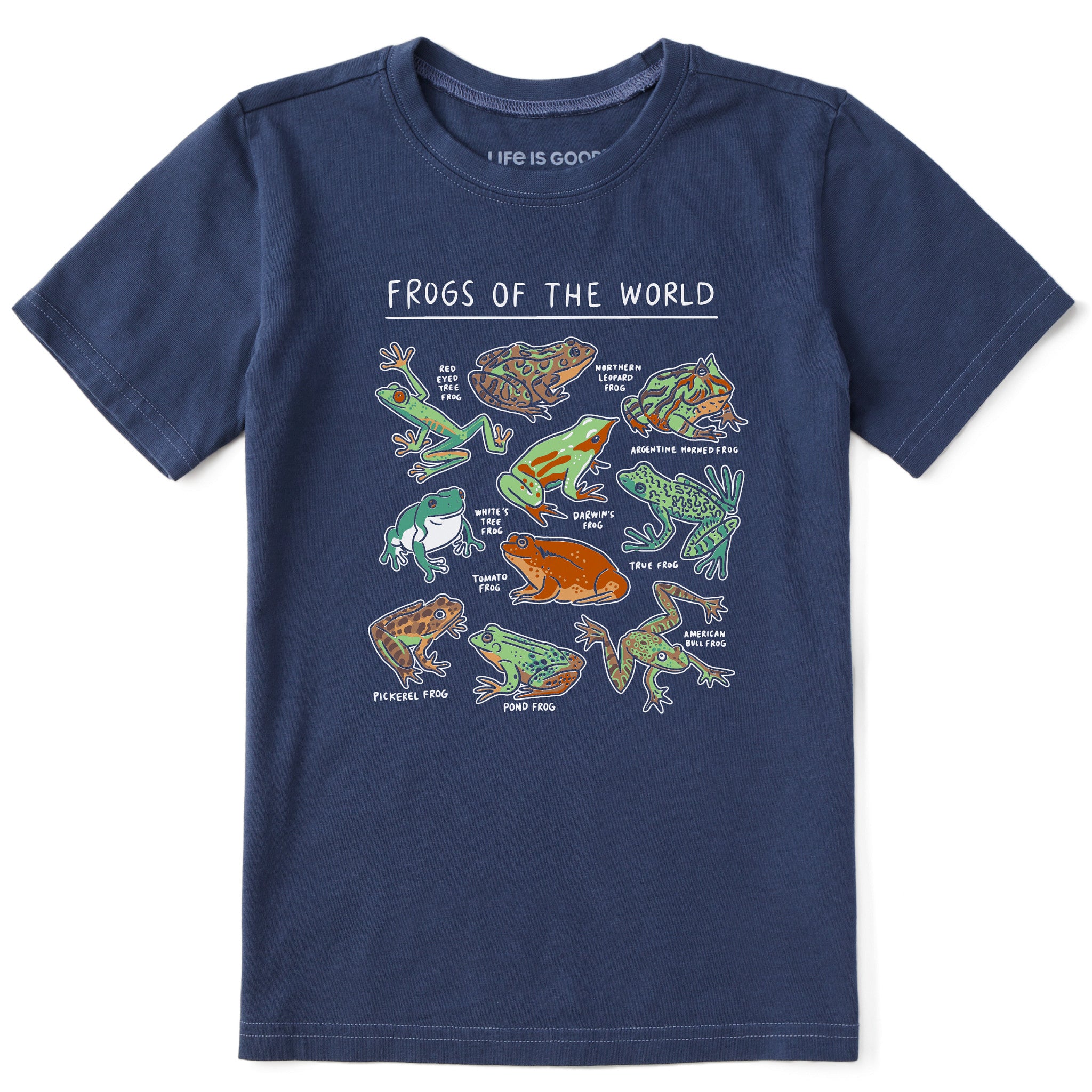 Kids Frogs of the World Short Sleeve Crusher Tee | Shop Life is Good