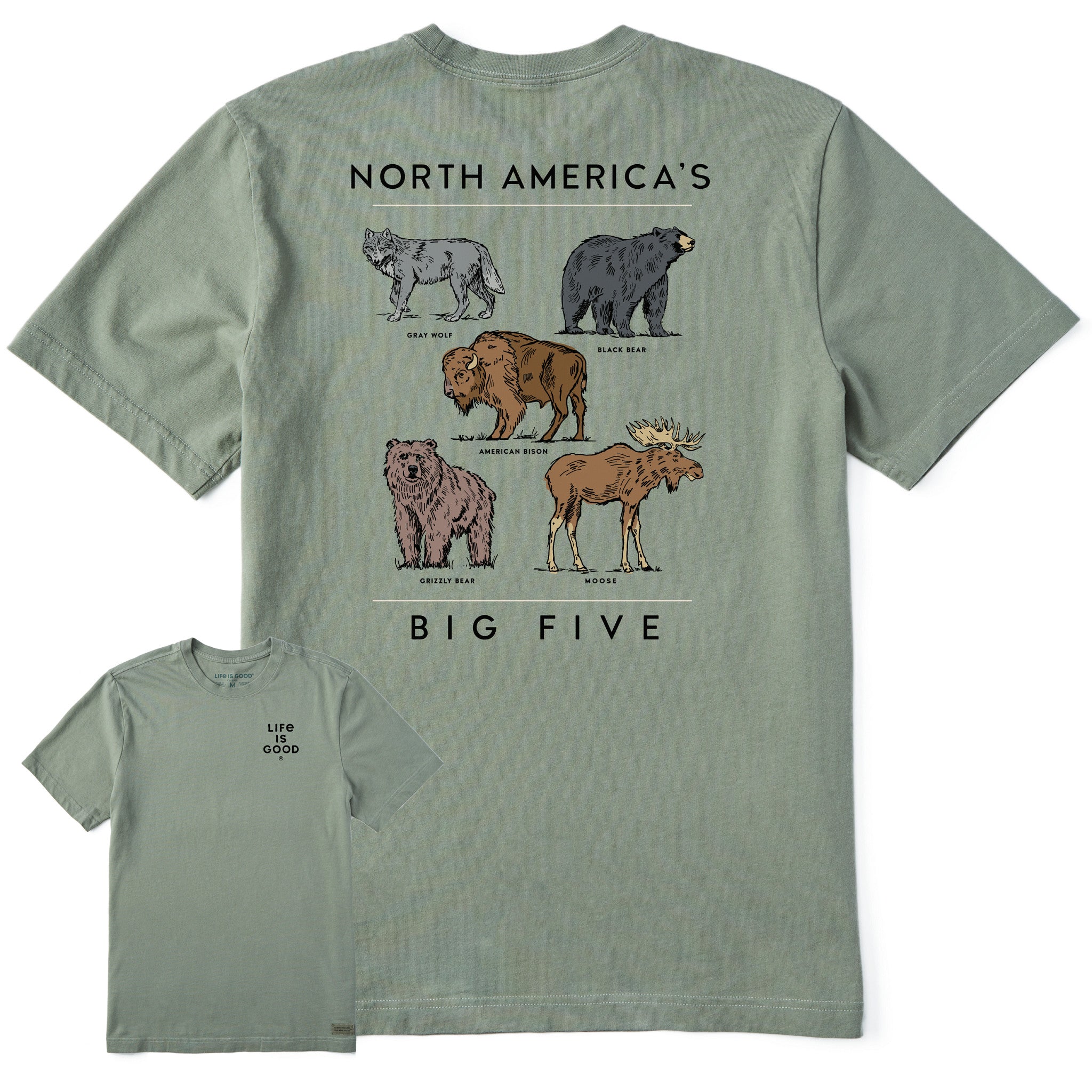 goodbuyer Men's North America's Big 5 Short Sleeve Crusher Tee | Shop