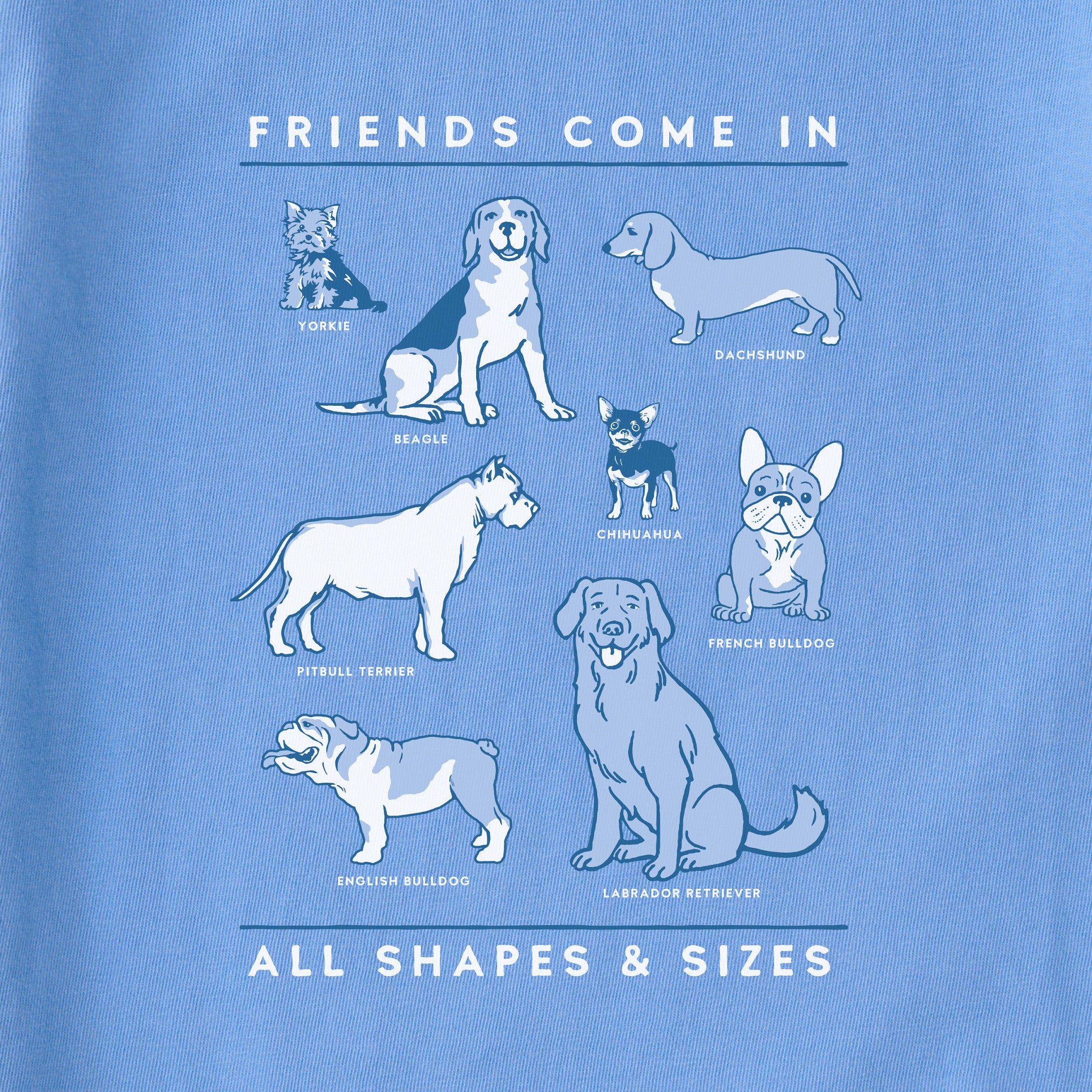 Life Is Good Crusher Tee Für Damen, Kurzärmelig, Baumwolle, Grafik-T-Shirt, I'll Be Watching You Dog, Schwarz (Jet Black), X-Klein
