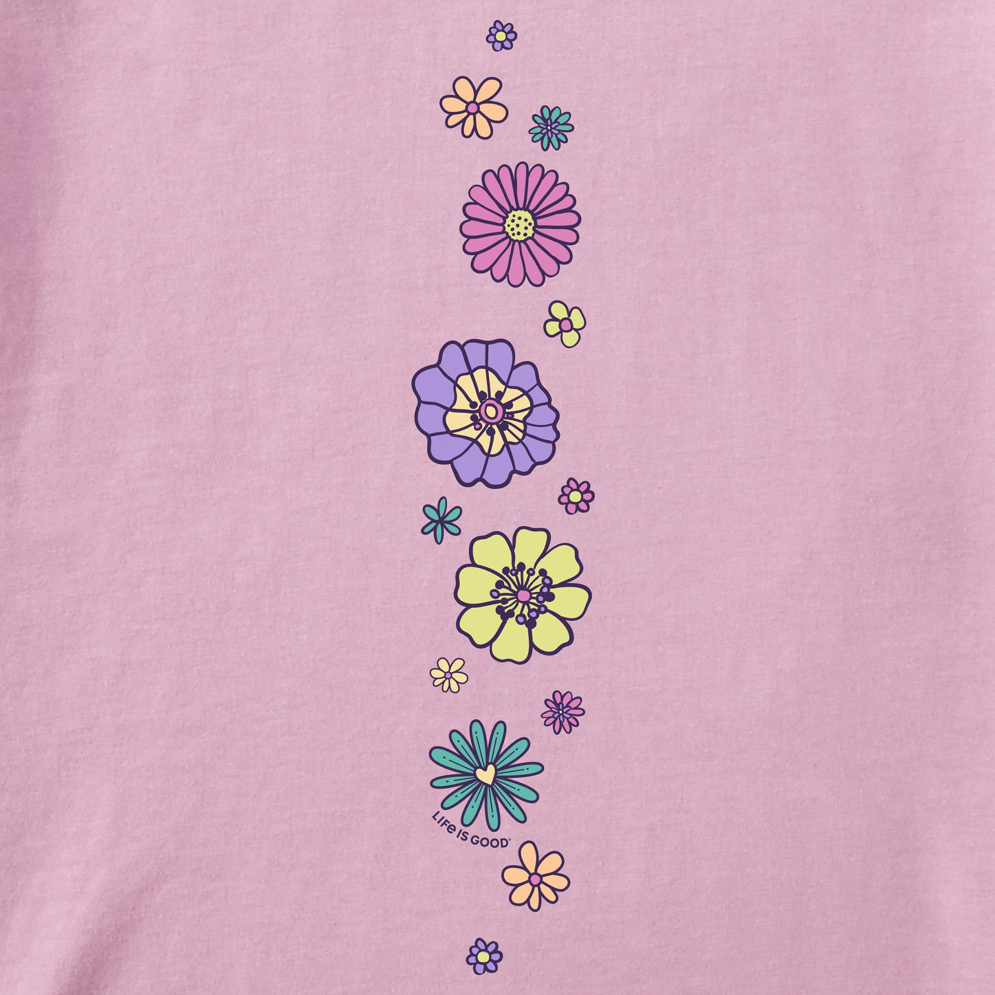 Women's Retro Flowers Long Sleeve Crusher Tee | Shop Life is Good