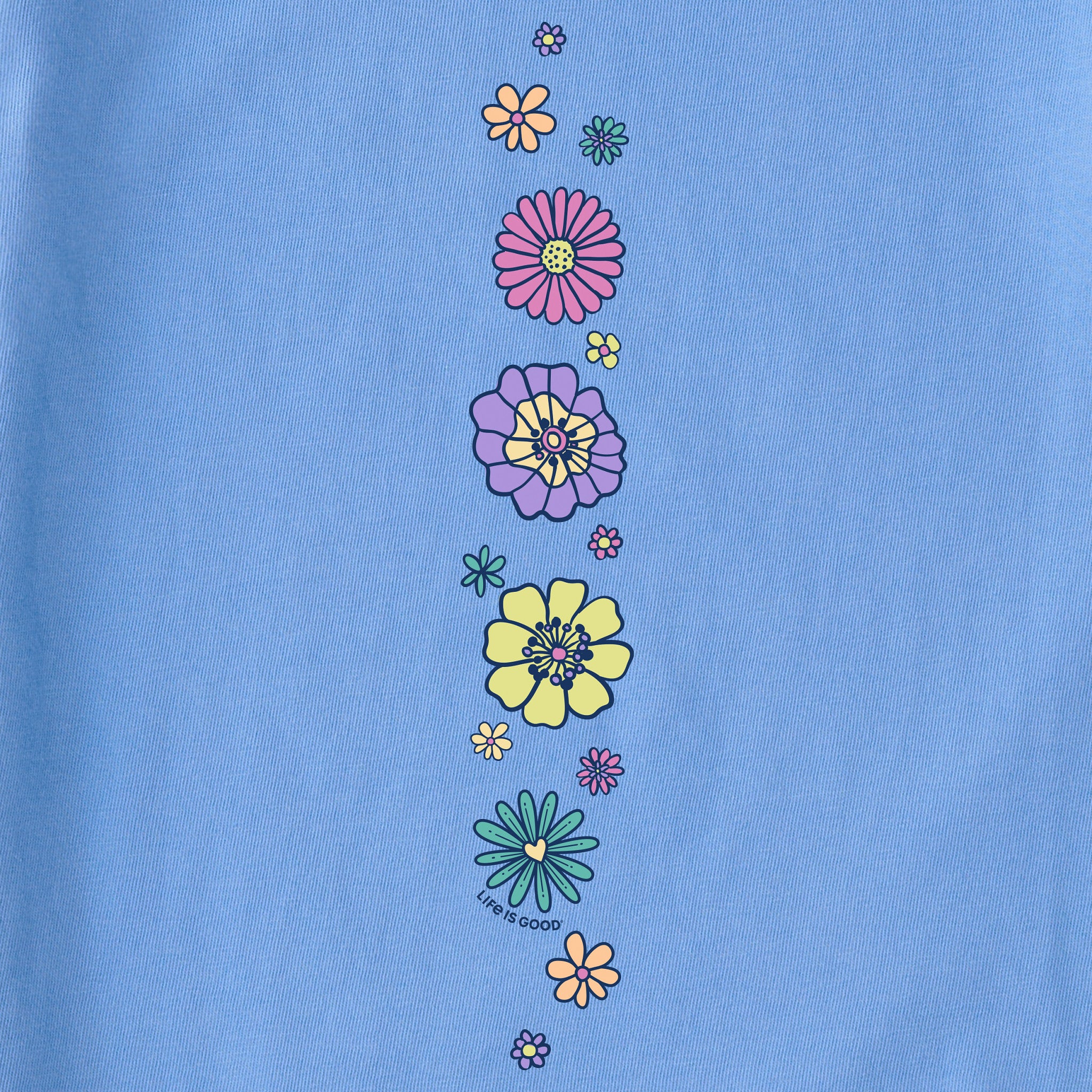 Women's Retro Flowers Long Sleeve Crusher Tee | Shop Life is Good
