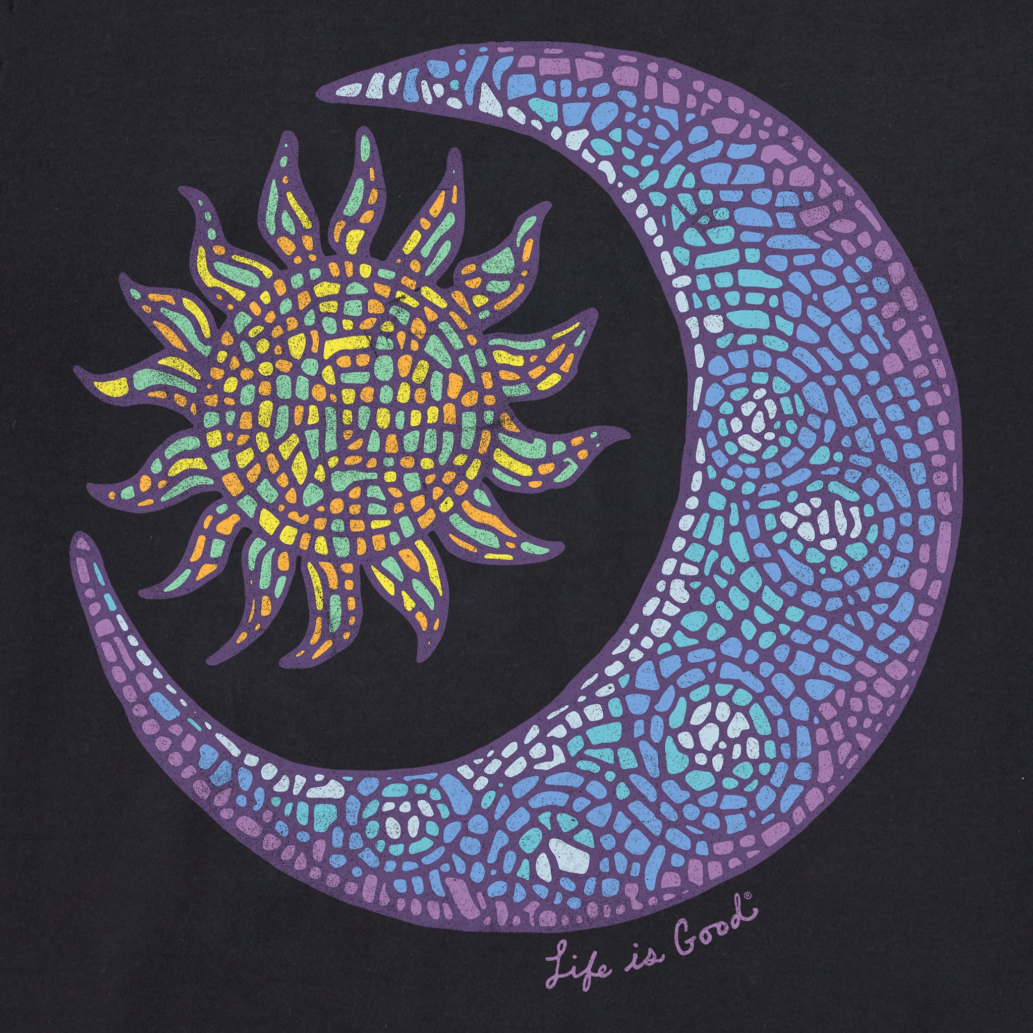 Women's Mosaic Sun Moon Short Sleeve Vee | Shop Life is Good