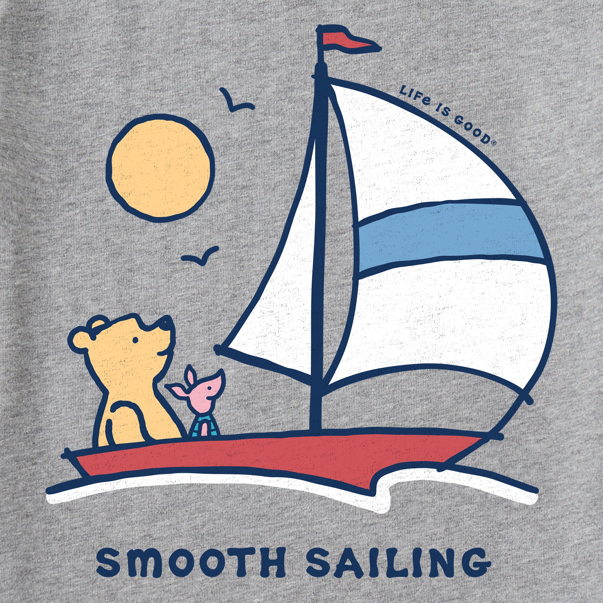 週末値下げ◇Sailboat Collage Ringer Tee Men's LIG Sailboat Short Sleeve Tee | Shop Life is Good
