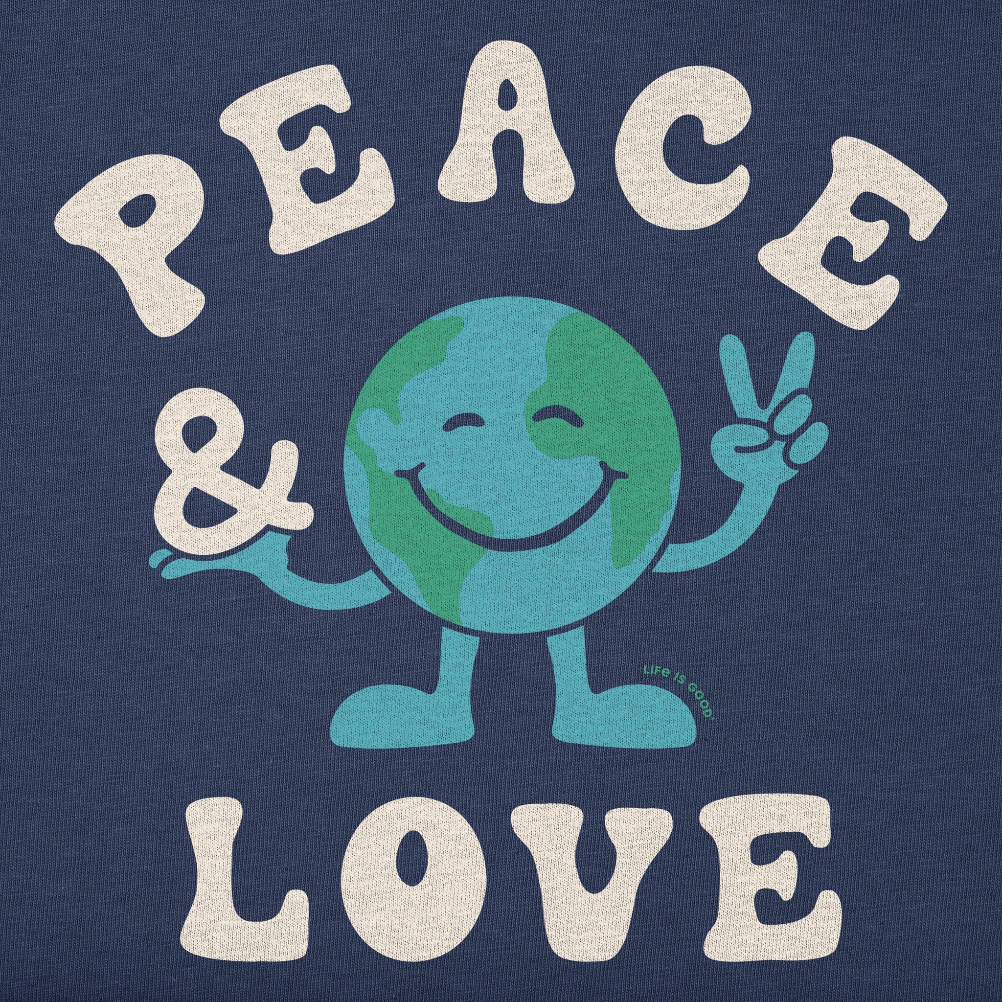 Kids Peace & Love Earth Short Sleeve Crusher Tee | Shop Life is Good