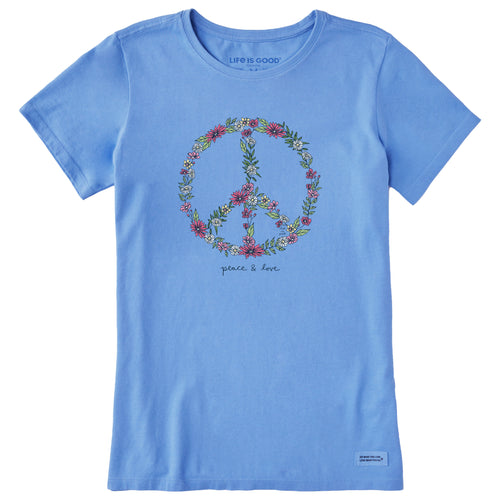 T-Shirt Femme Outlaw Green Wings - Motif Peace Sign, Roses, Cœur - Taille S