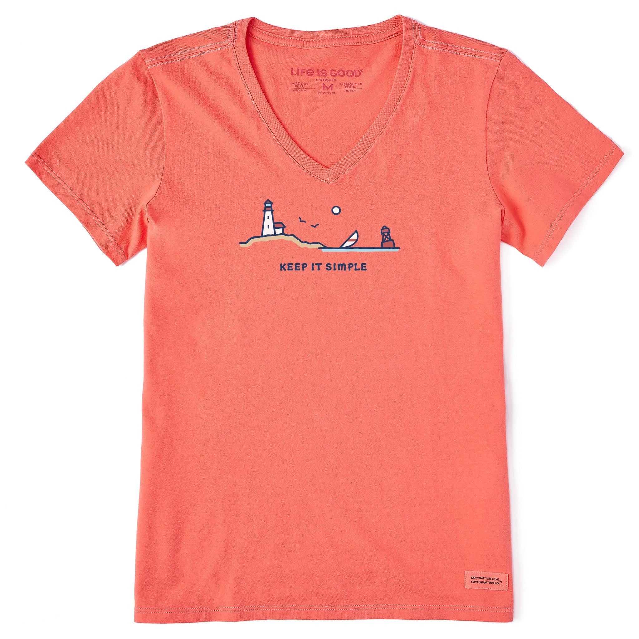 Women's Ocean Vista Keep It Simple Short Sleeve Vee | Shop