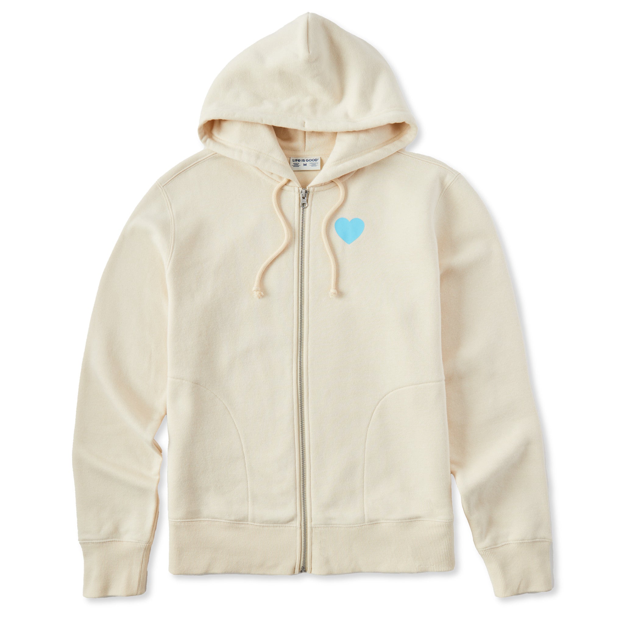 Women's Clean Heart Grid Good Vibes Fleece Zip Hoodie | Shop Life
