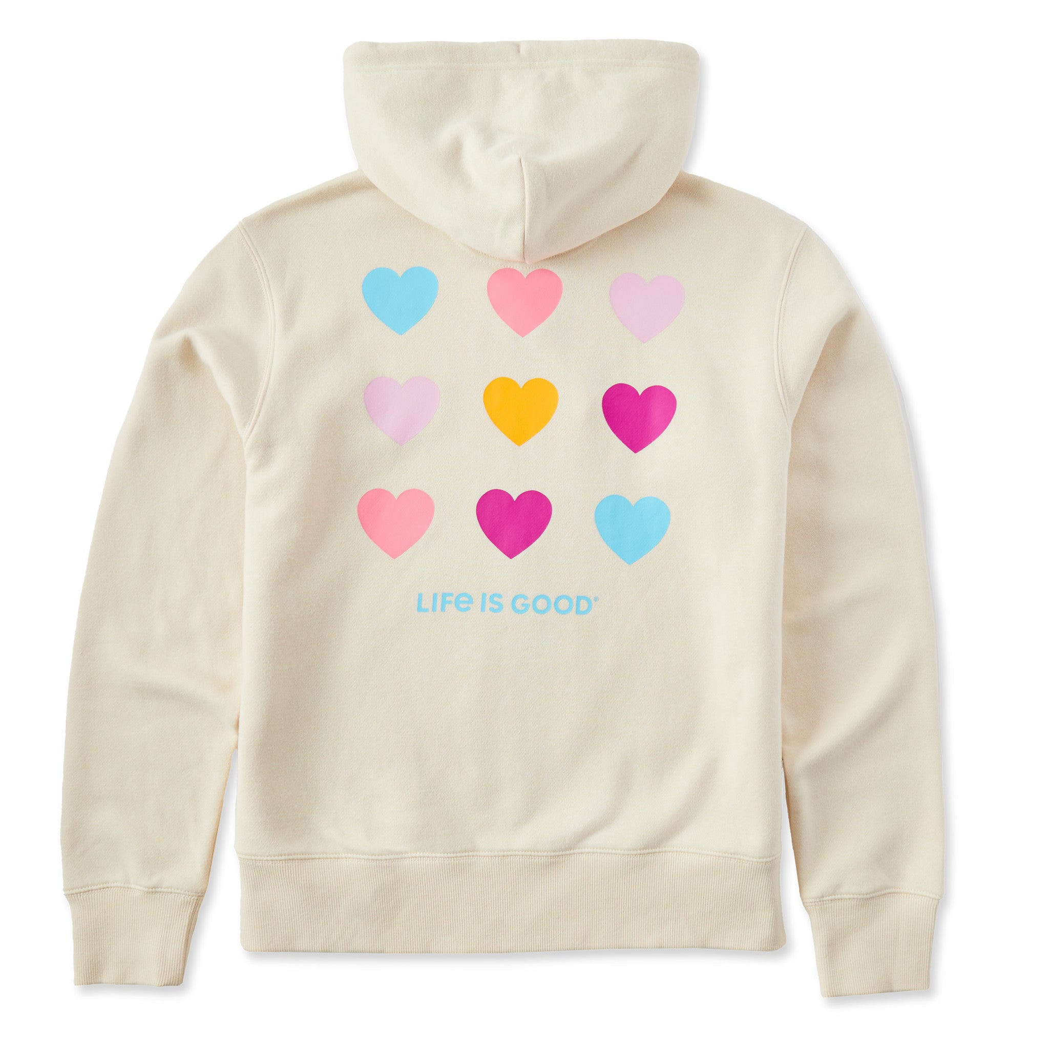 Women's Clean Heart Grid Good Vibes Fleece Zip Hoodie | Shop Life