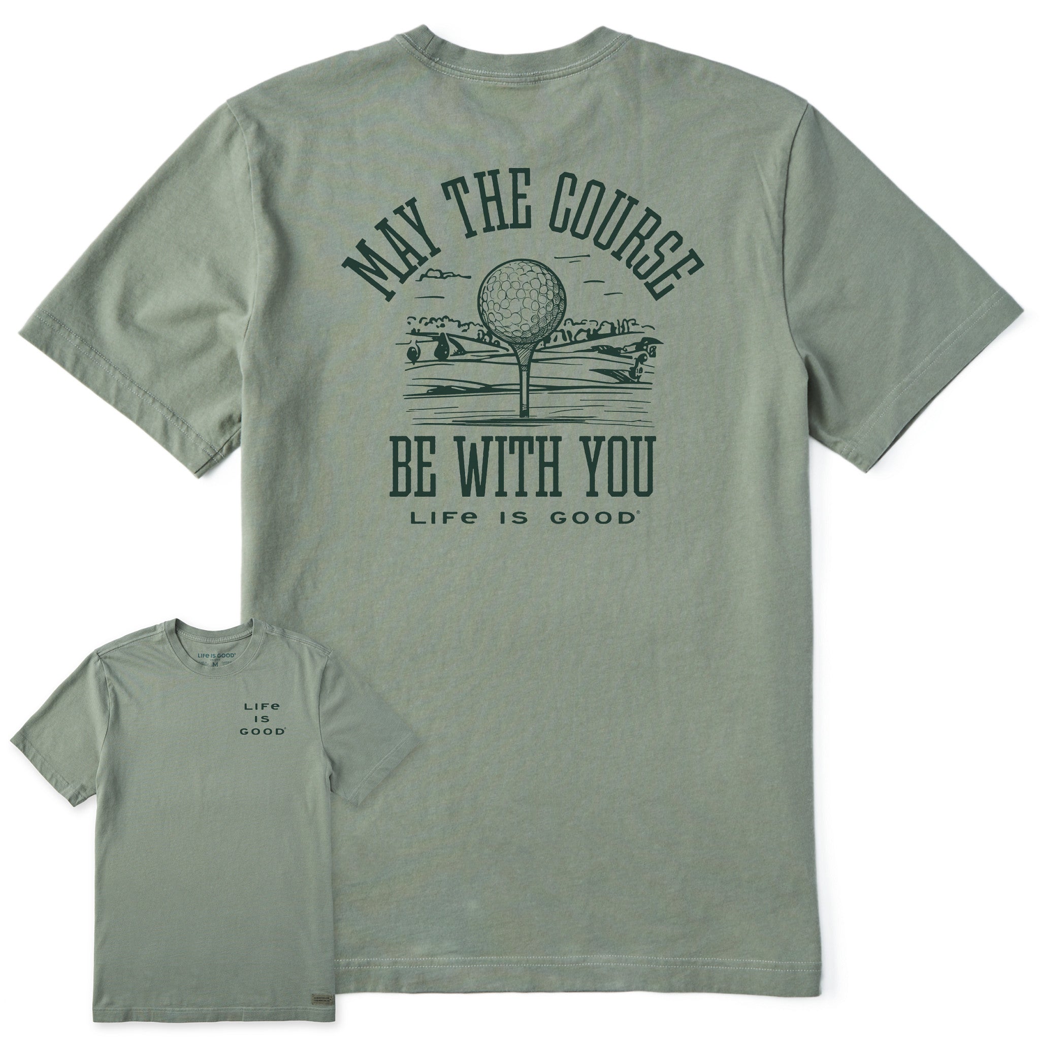 Men's May the Course be WIth You Golf Short Sleeve Crusher