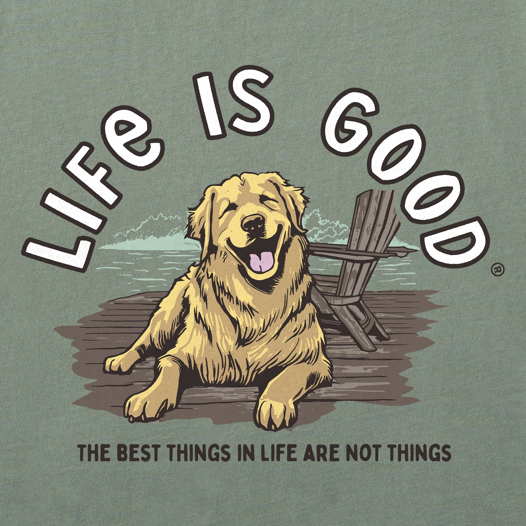 Men's Best Things Golden Dock Short Sleeve Tee | Shop Life is Good