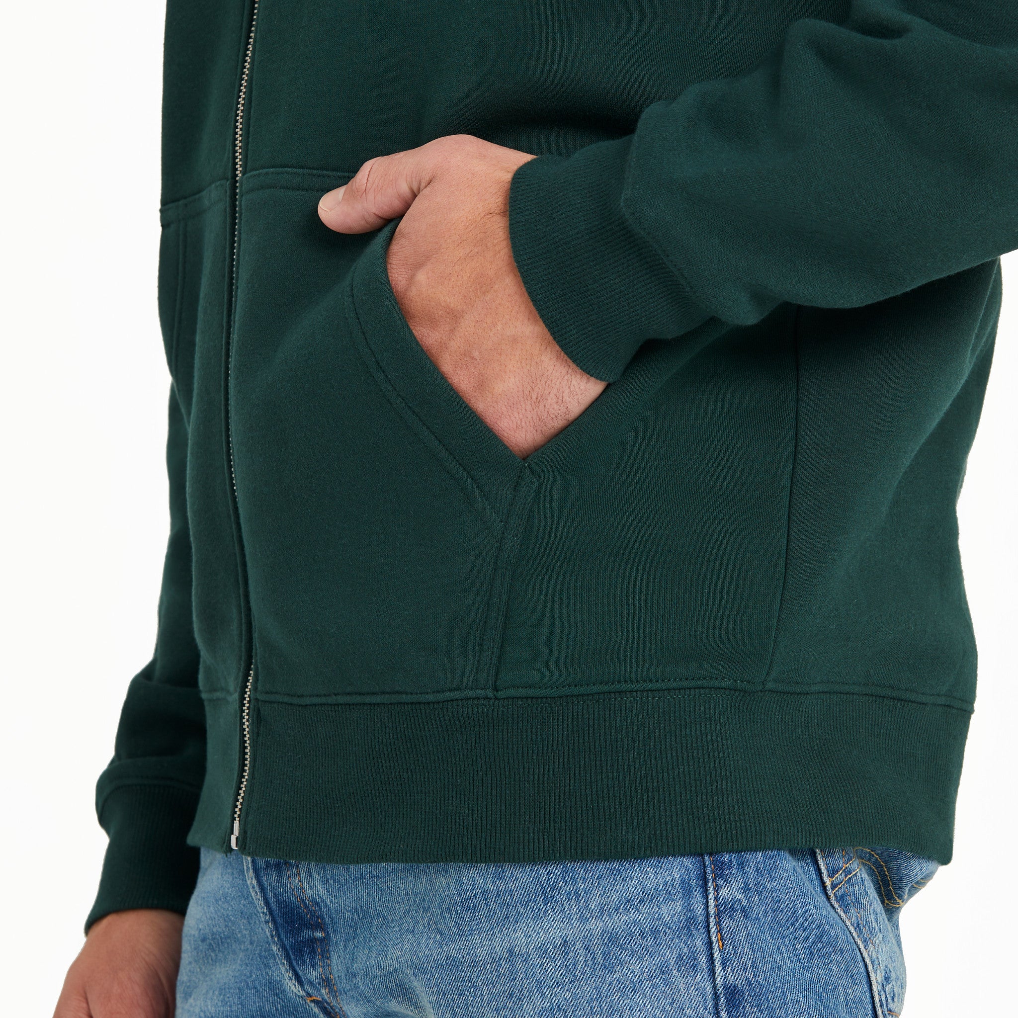 Men's Three Striped Block Good Vibes Fleece Zip Hoodie | Shop Life