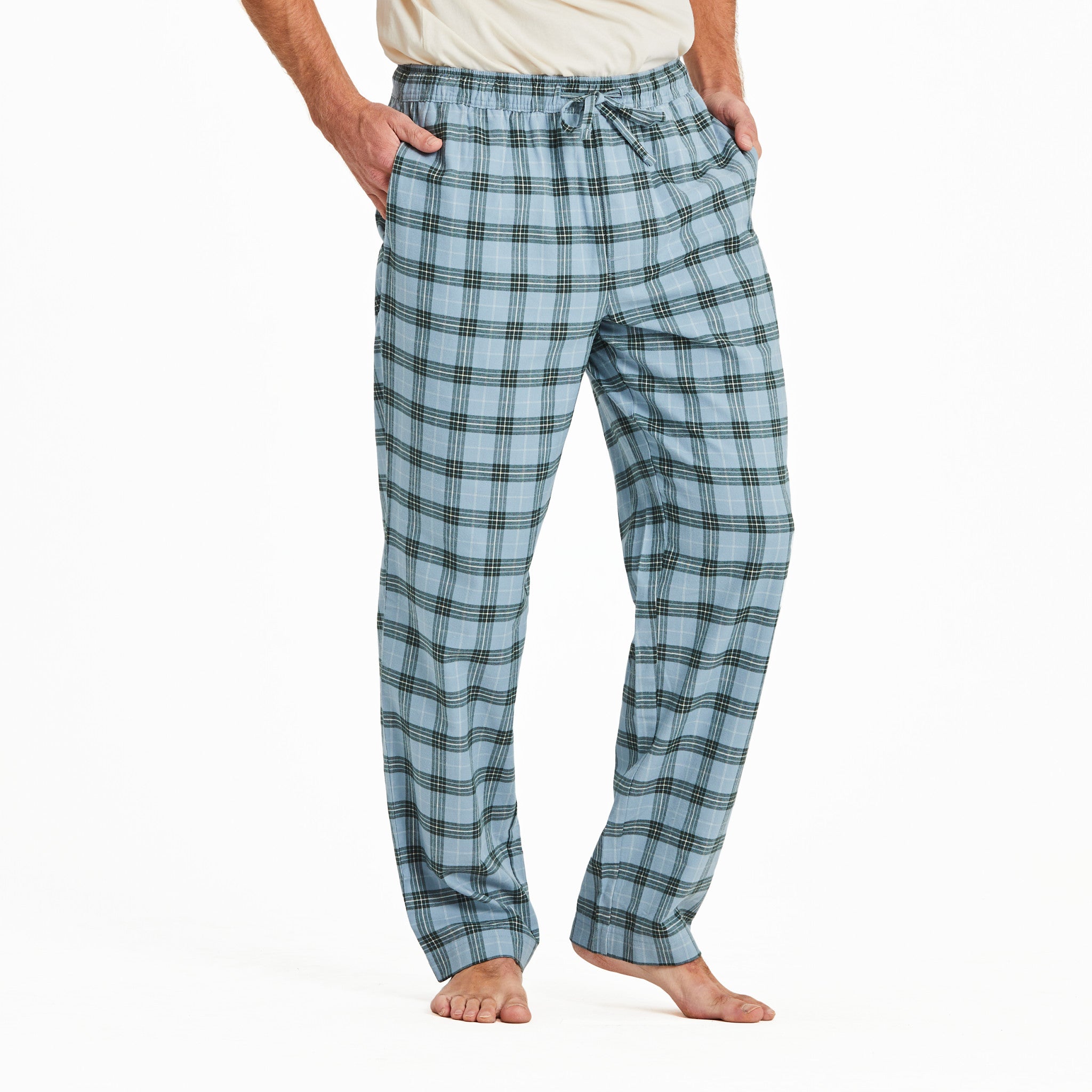 Product image for "Men's Smoky Blue Check Classic Sleep Pant" ||129681_1