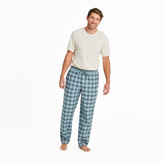 Product image for "Men's Smoky Blue Check Classic Sleep Pant" ||129681_5